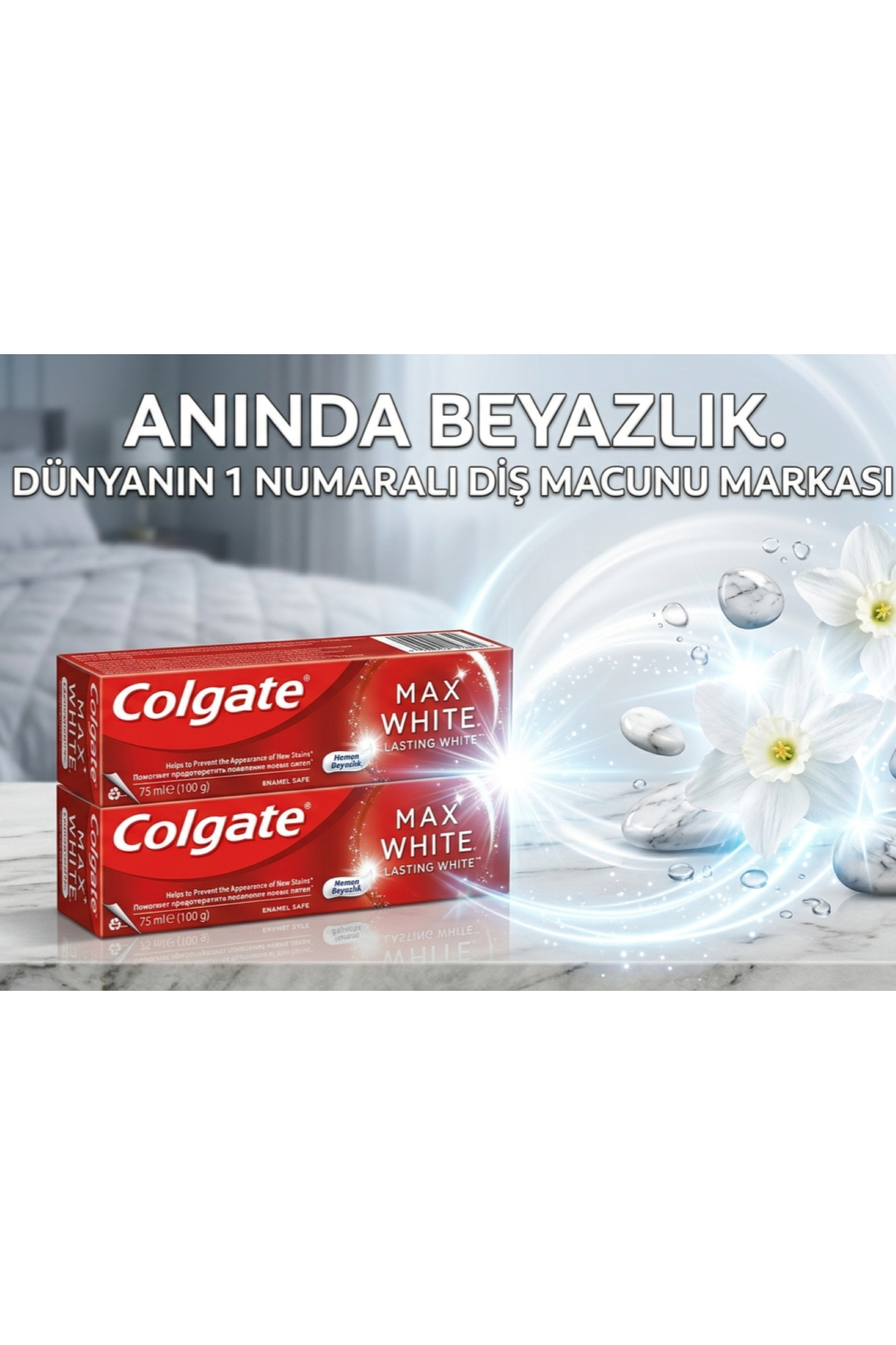 [GGAGGONG] White Whisper Christmas マステ COLGVITA Max White 100 gr Lasting White Colgate Diş Macunu