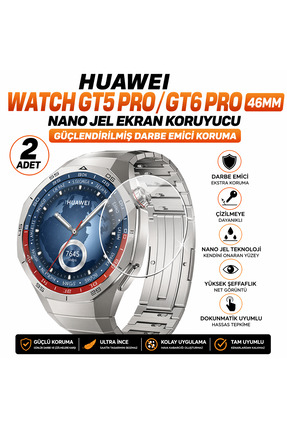 Astakos Huawei Watch GT5 Pro / GT6 Pro 46mm Uyumlu Nano Jel Ekran Koruyucu 2 ...