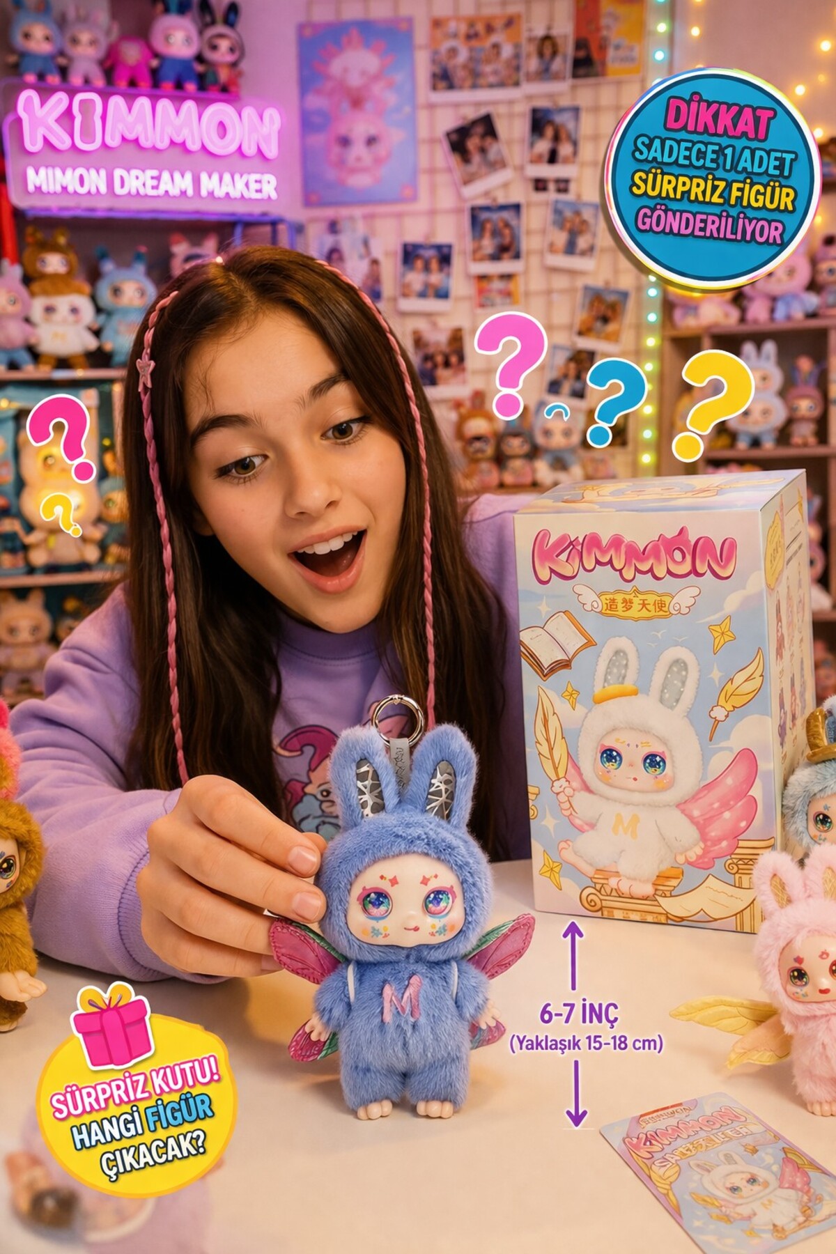 TOYFEST Kimmon Mimon Dream Maker Peluş Anahtarlık Blind Box