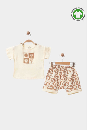 Solemini Desert Bloom Organik Pamuk Müslin Çocuk Takım