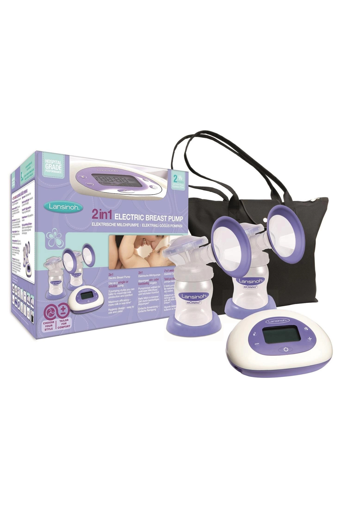 LANSINOH Çiftli Göğüs Pompası fotoğrafı 5 (önizleme)