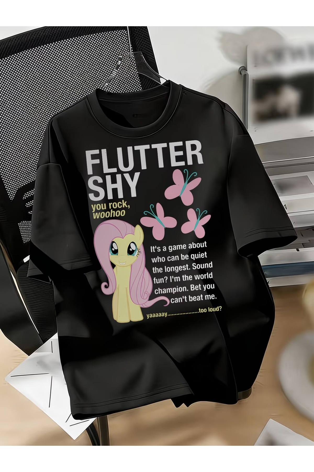 Toum My Little Pony Baskılı Unisex Oversize T-Shirt