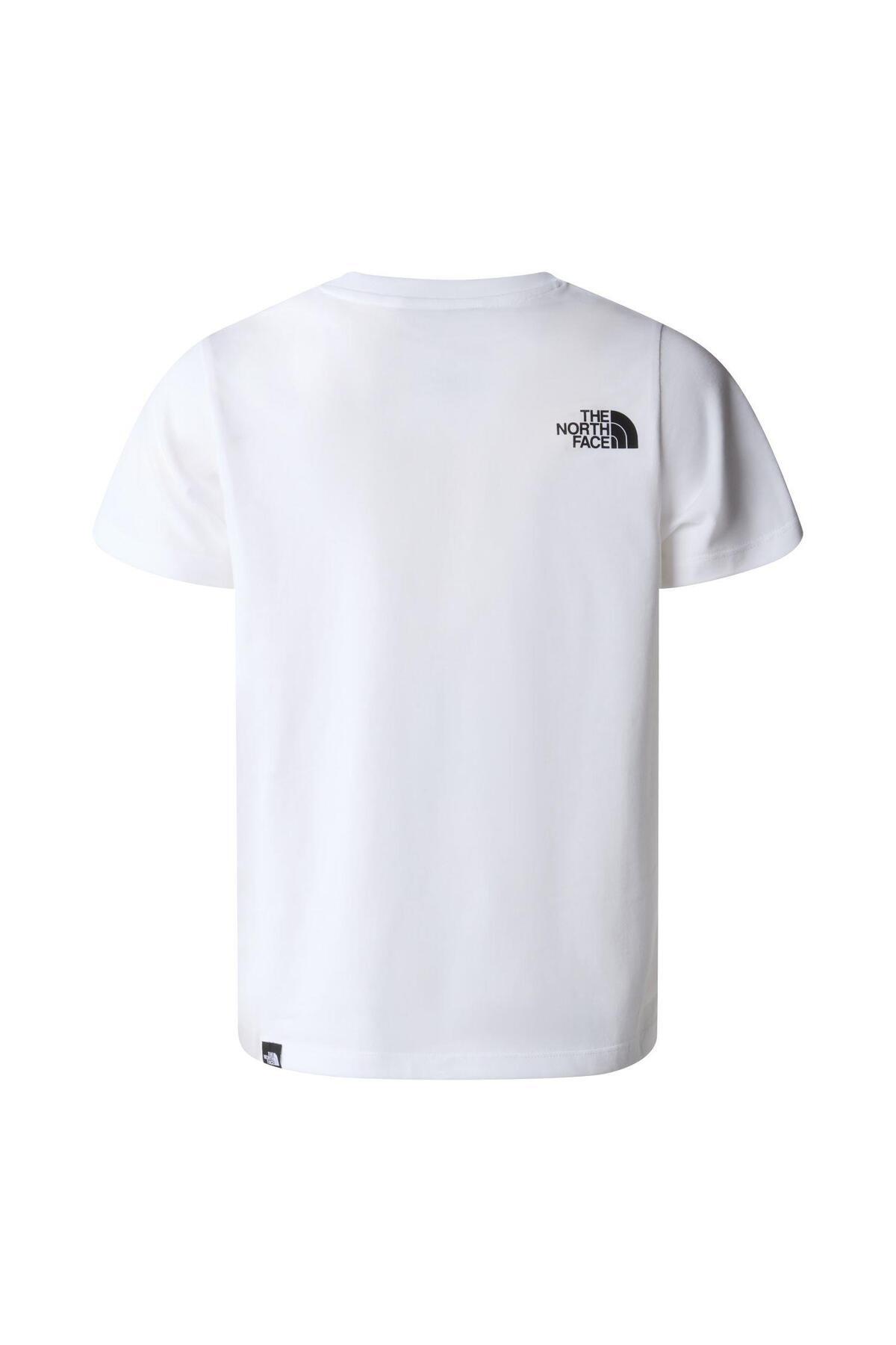 THE NORTH FACE TEEN SIMPLE DOME REGULAR SS TEE Genç Çocuk Tişört NF0A87T4FN41 Beyaz-XL görsel 3