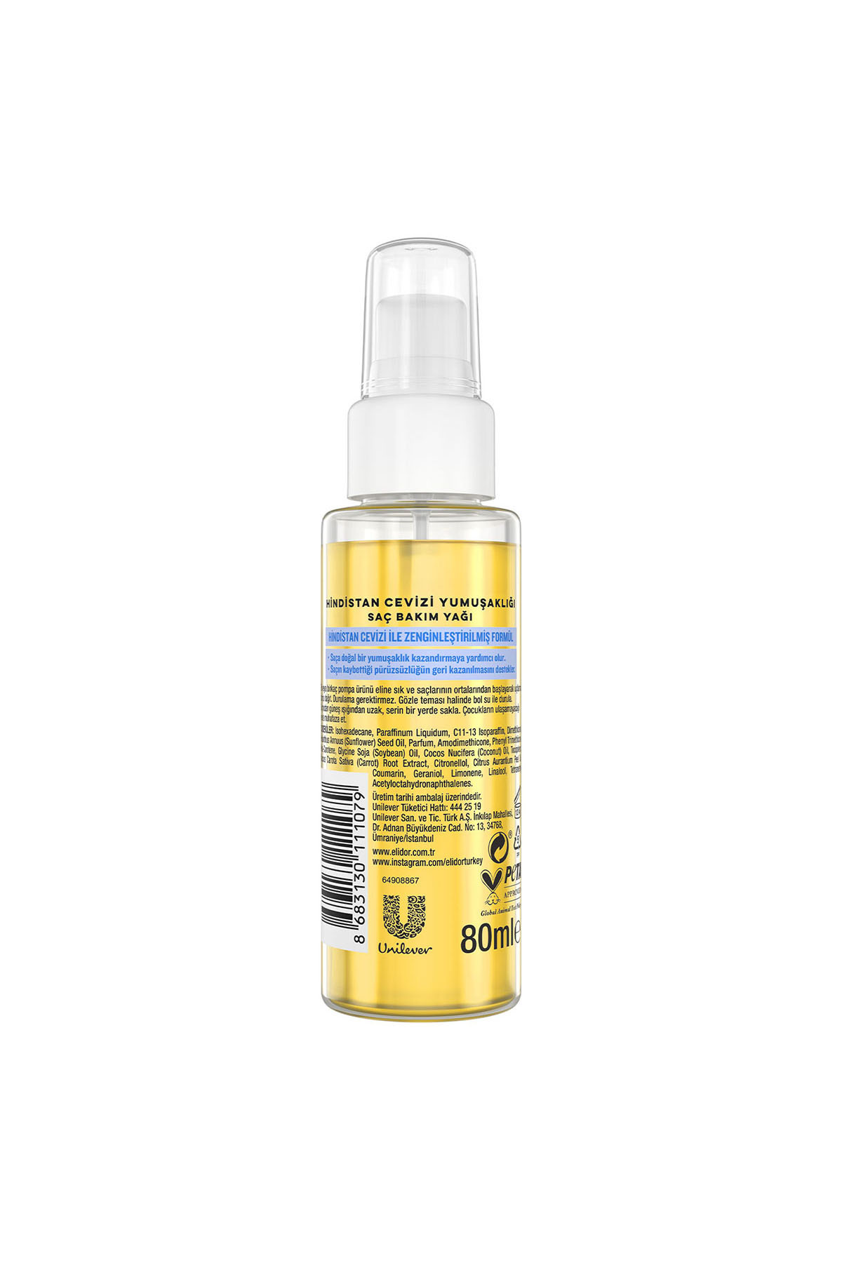 Saç Bakım Yağı Hindistan Cevizi Yumuşaklığı 80 ml — SET.UNİ.11053 — تصویر 8 از 8