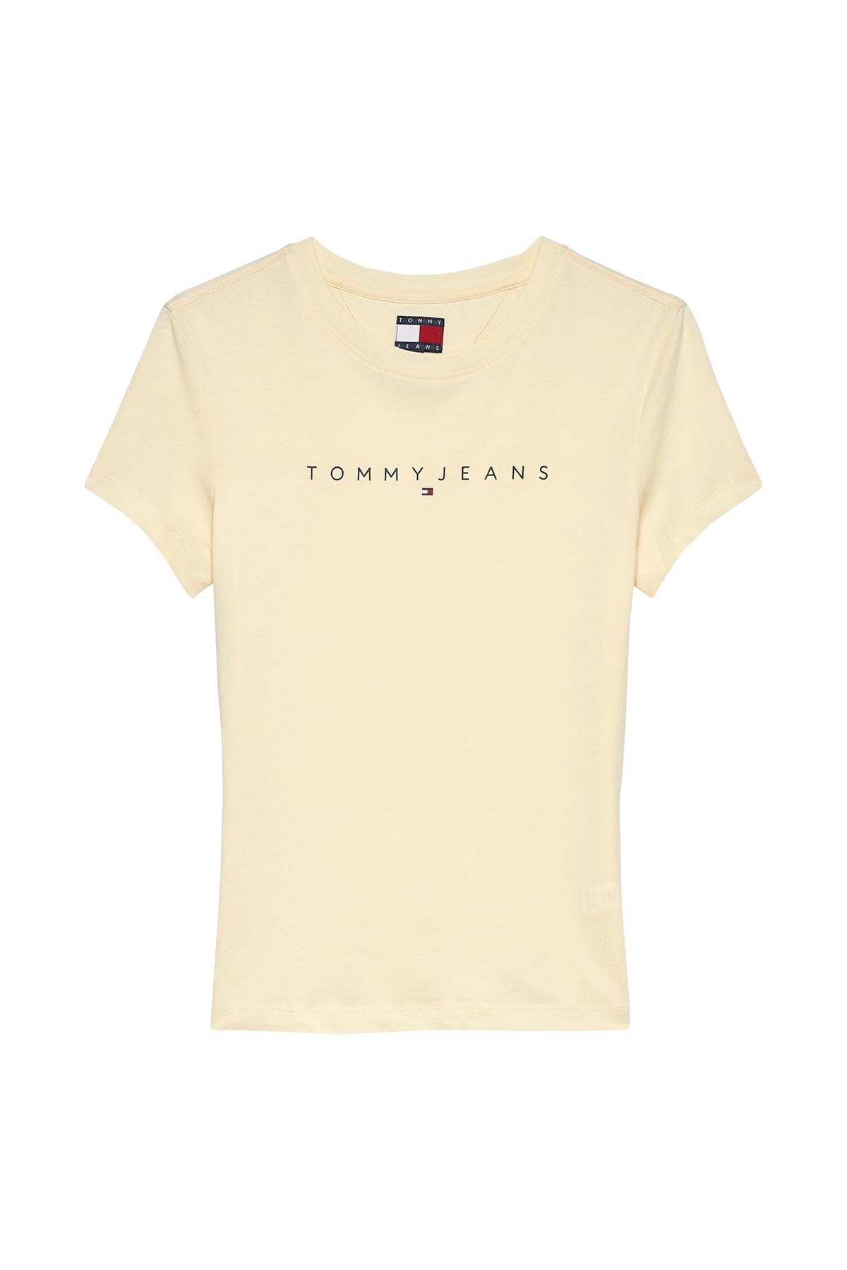 Tommy Jeans DW0DW18398 AA7 L TJW ÚZKÉ LINEÁRNÍ TRIČKO S PRODLOUŽENÍM