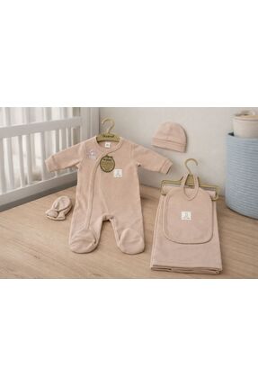 Mini Okyanus Bebe Battaniyeli 5'li Hastane Çıkış Seti