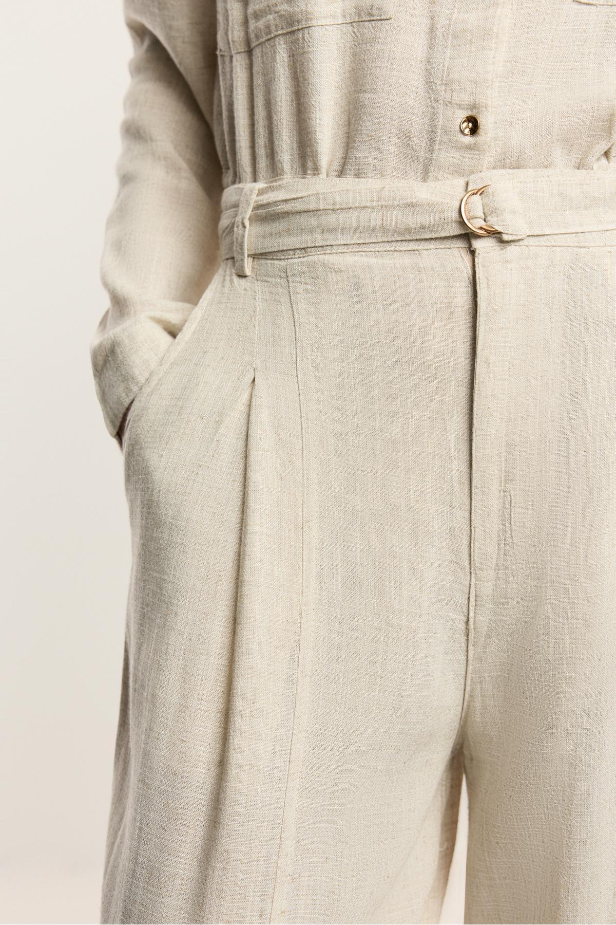 LEFTIES  Hafif palazzo denim pantolon - Görsel 3