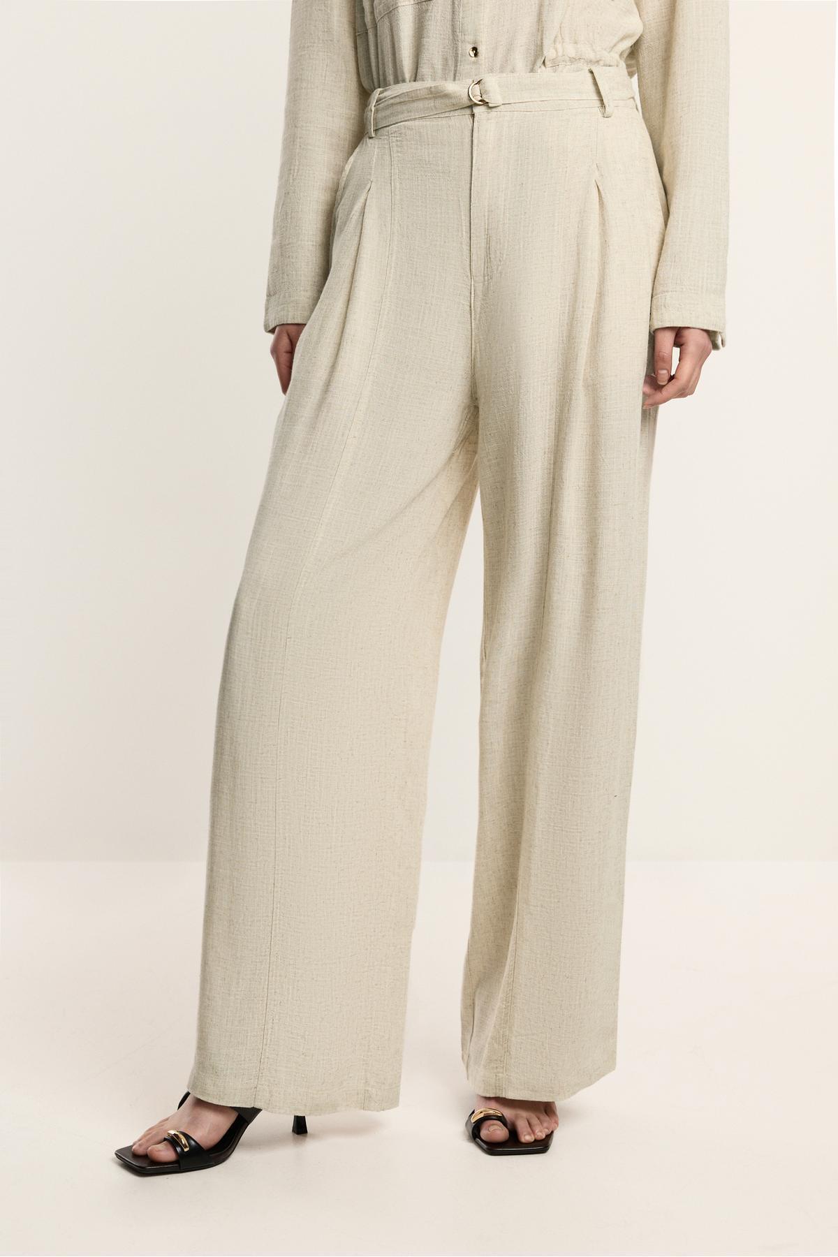 LEFTIES  Hafif palazzo denim pantolon - Görsel 2