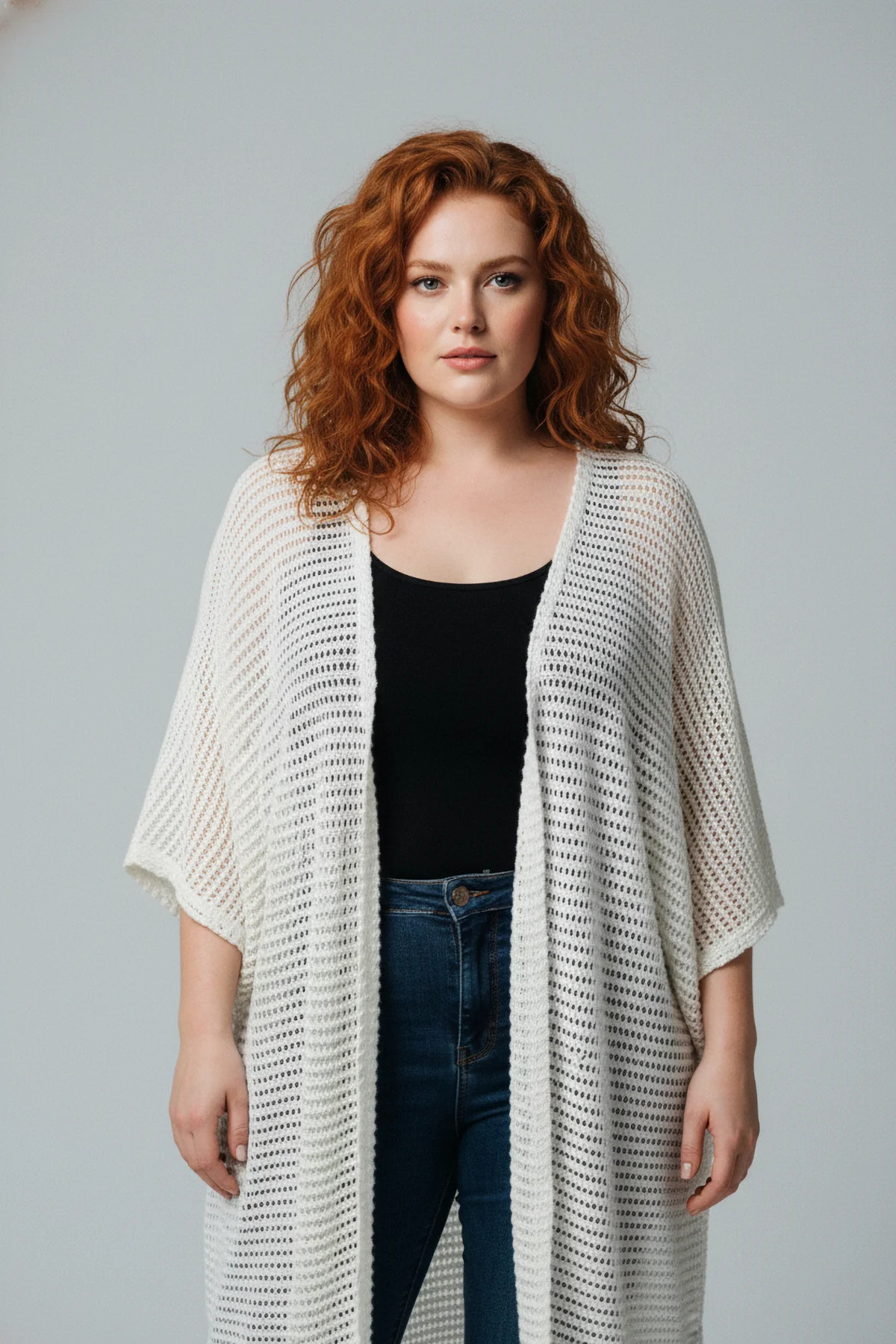 Shape Of You  Delikli Uzun Kesim Hırka - Görsel 3