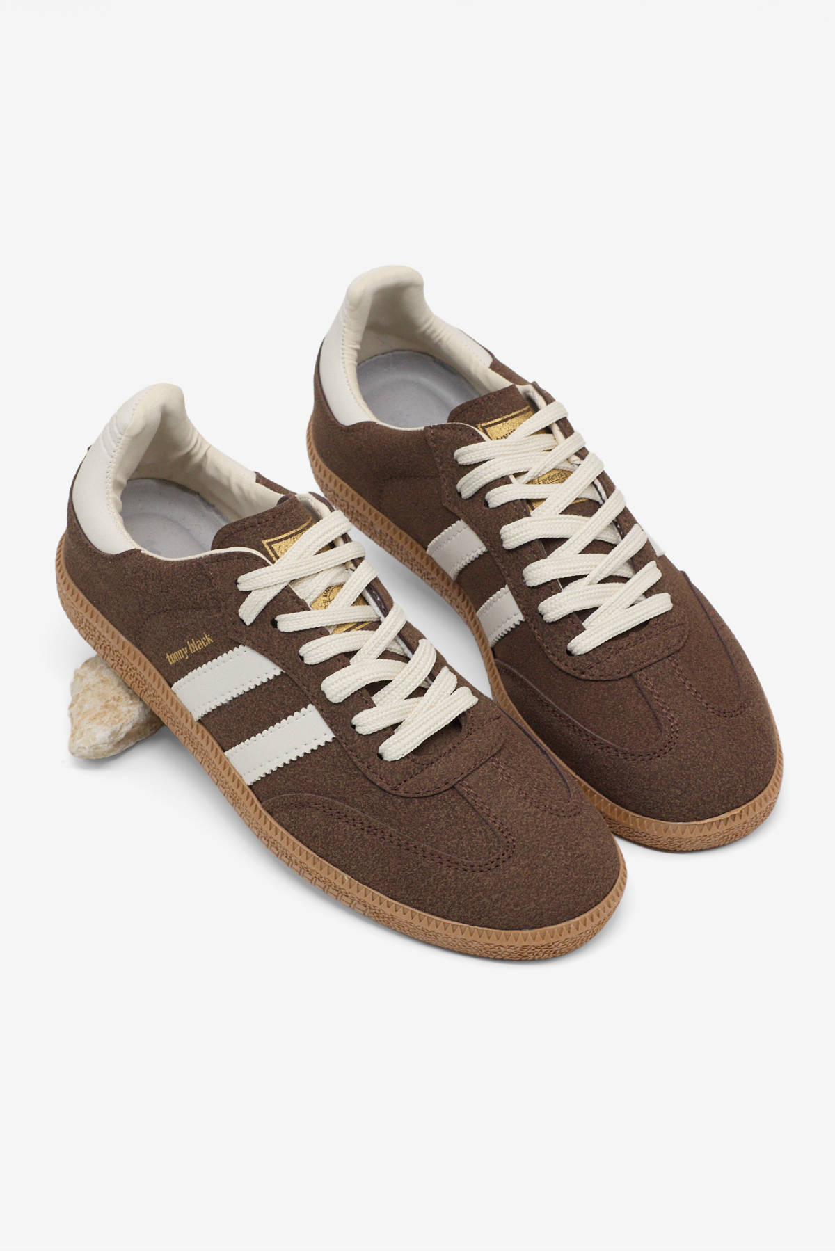 Tonny Black  Unisex Kahve Süet Termo Taban Yanı Şeritli Bağcıklı Spor Ayakkabı - Görsel 3