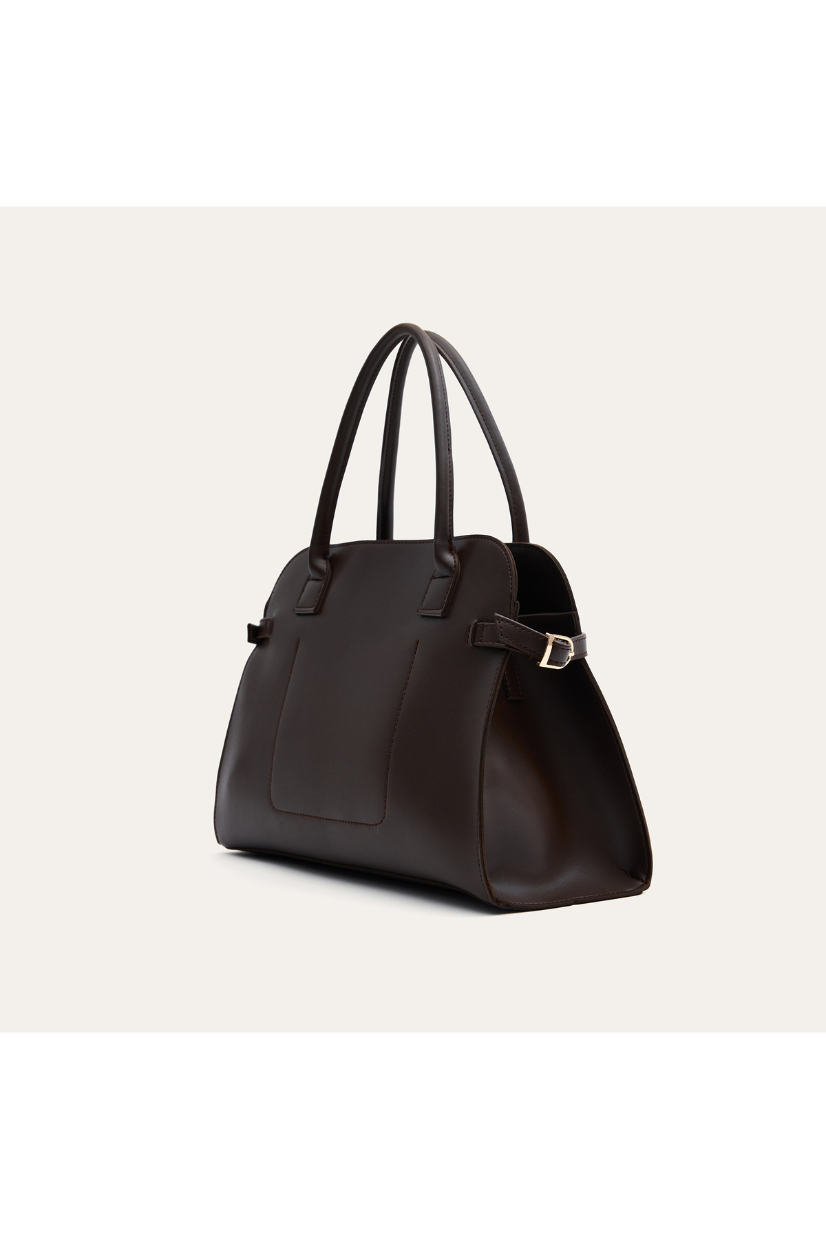 Mudo Kadın Kahverengi Kemer Detaylı Askılı El Çantası görsel 2
