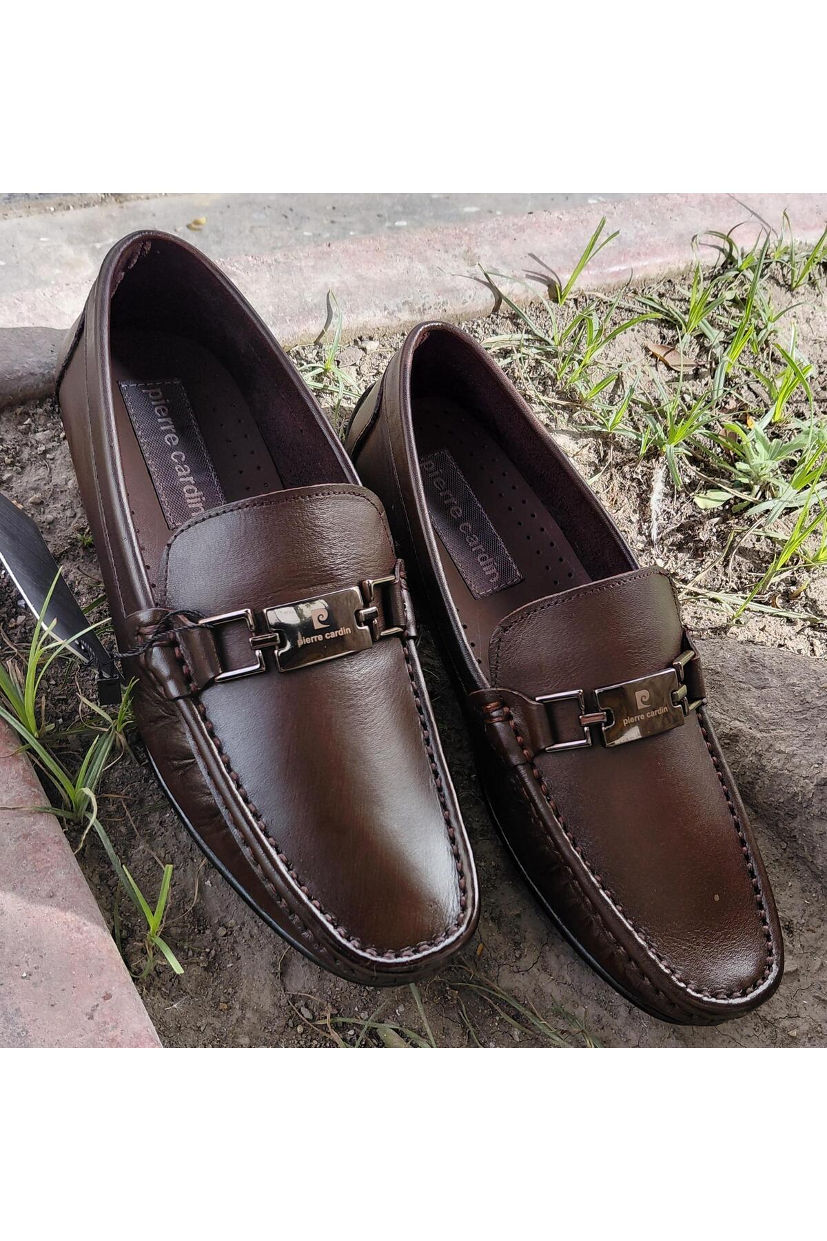 کفش راحتی مردانه چرم اصل PC-90228 پیر کاردین کفش لوفر Pierre Cardin