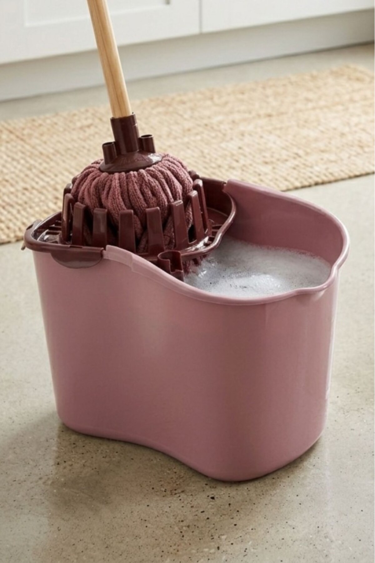 Flora Sıkmalı Temizlik Yer Silme Kovası 15 litre + Süper Emici
