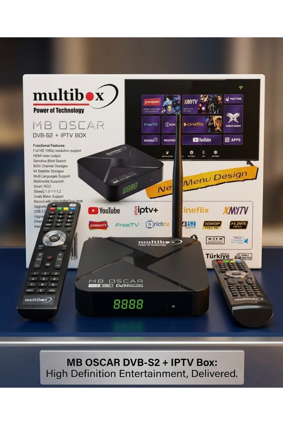 Redline Multibox Oscar Mini Hd İ.P.T.V Xtream Uydu Alıcısı