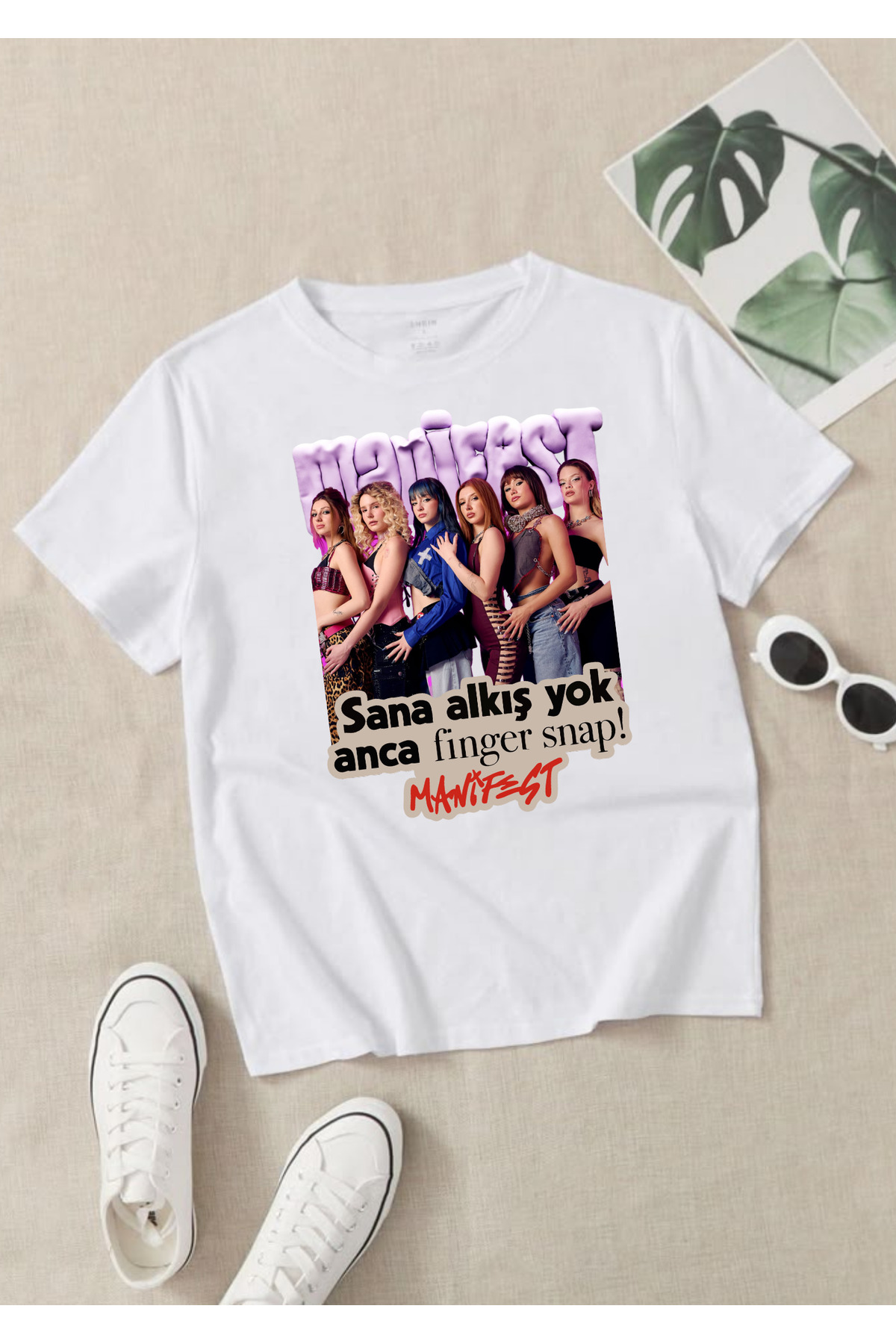 manifest group solo lidya, zoktay, inspiration, crescent, sueda, mina design t-shirt 100% organic cotton