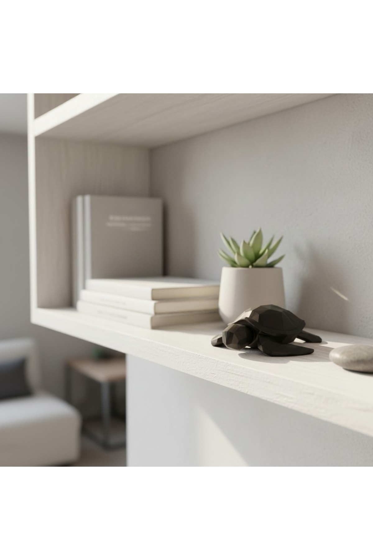 Low Poly Kaplumbağa Dekoratif Obje