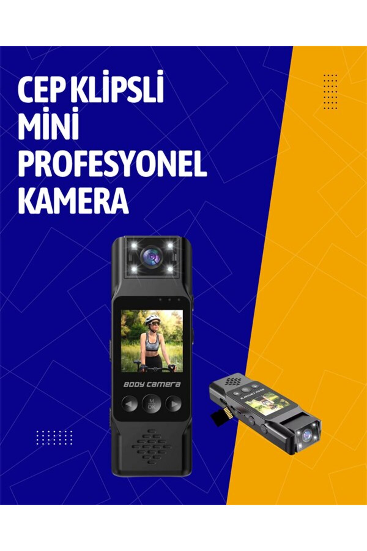 Kablosuz WiFi Bağlantılı Full HD Mini Kamera – Döngüsel Kayıt ve Hareket Algılama Özellikli