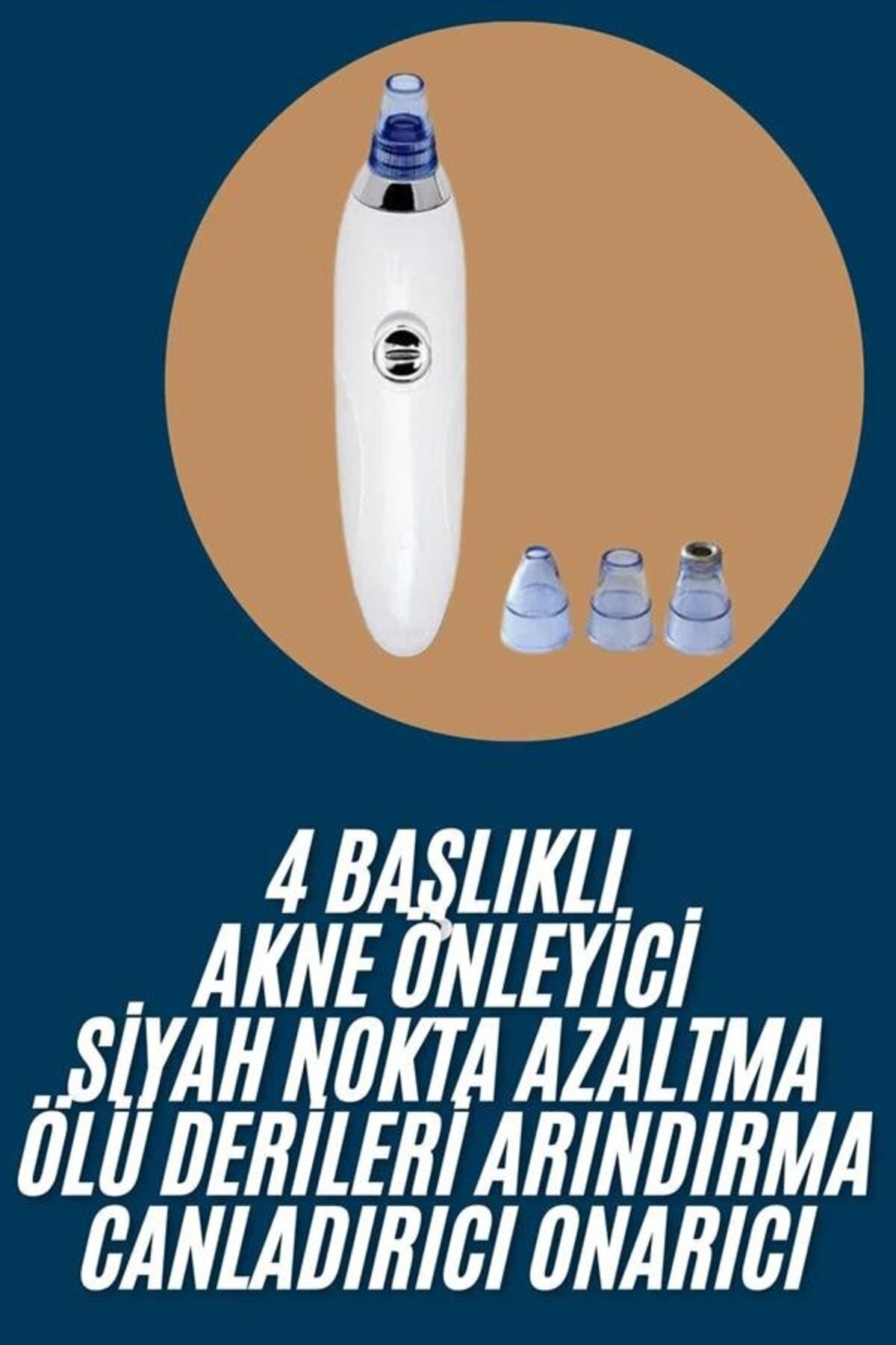 Yeni Nesil Vakumlu Pilli Siyah Nokta ve Yüz Temizleme Cihazı 4 Başlıklı — HS6926-4526