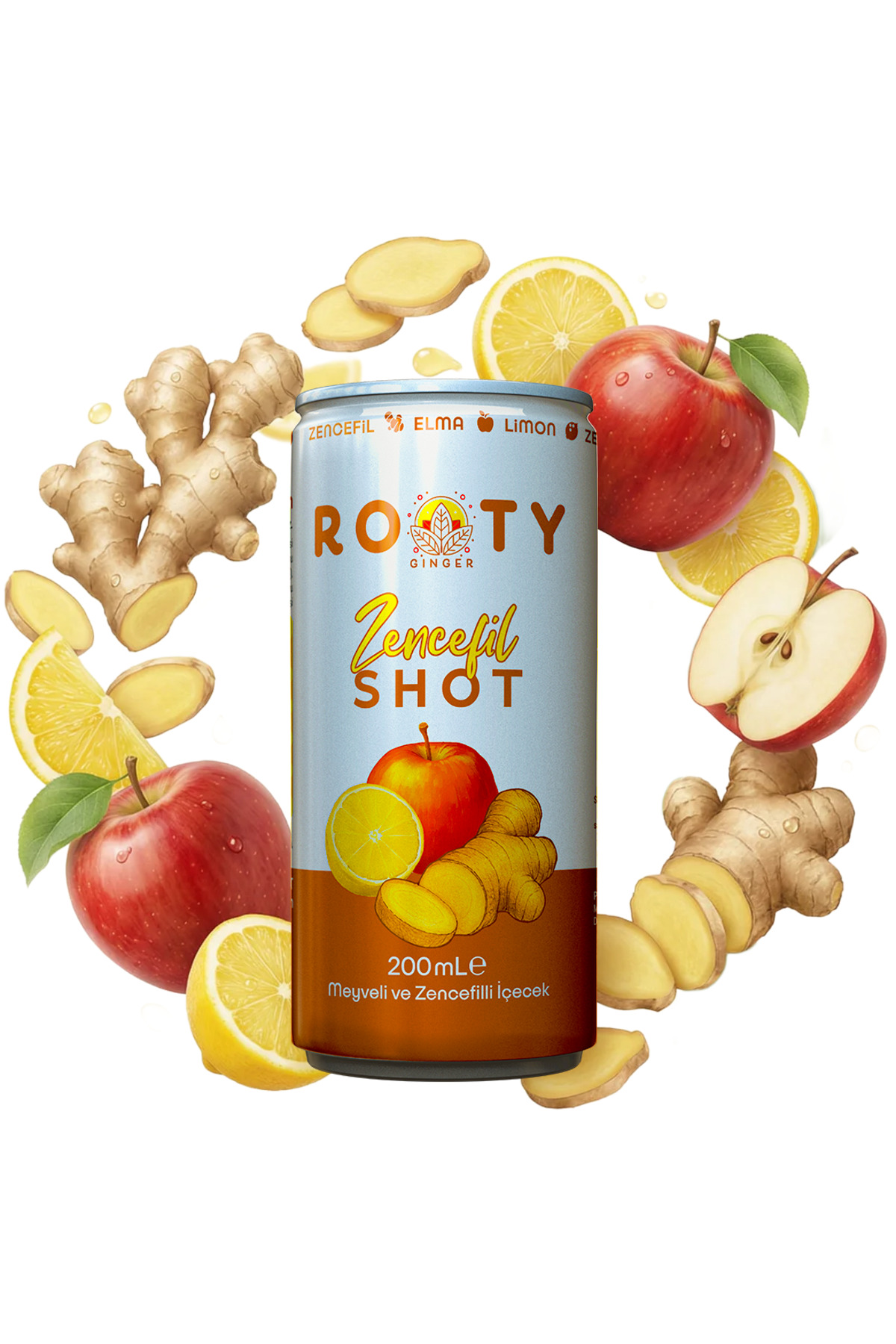 ROOTY Shot 12'li Zencefil Shot Doğal- Gurme - Organik İçecek