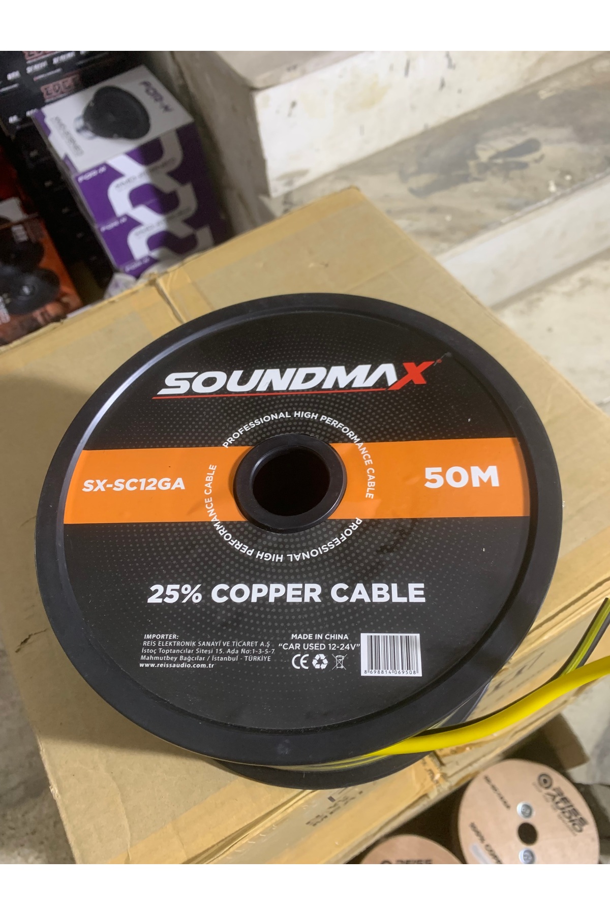 Soundmax Deniz Sound Garage 12 ga Subwoofer ve Hoparlör kablosu SX