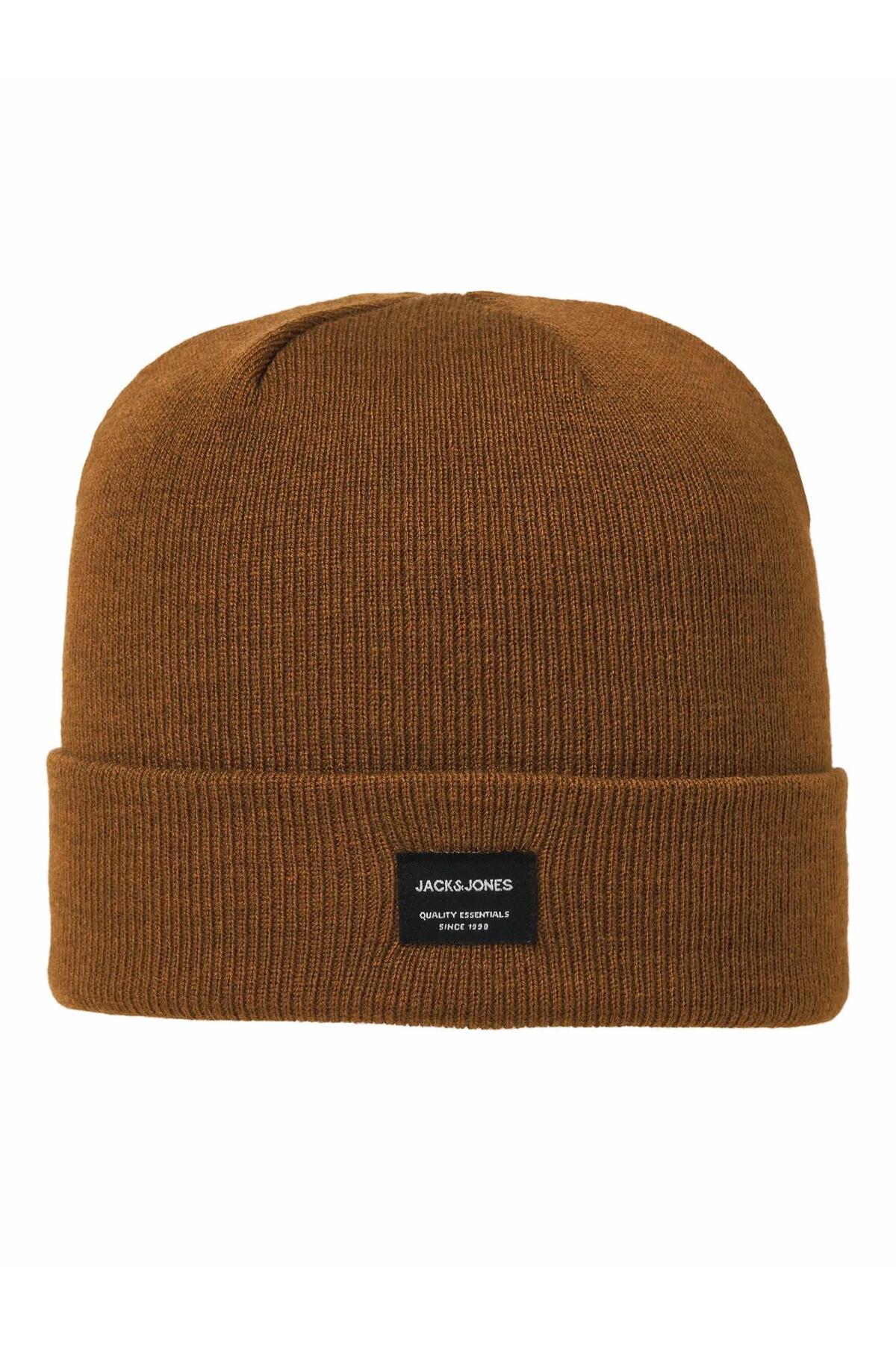 کلاه بافتنی مردانه - DNA قهوه‌ای جک اند جونز برت/کلاه بافتنی Jack & Jones