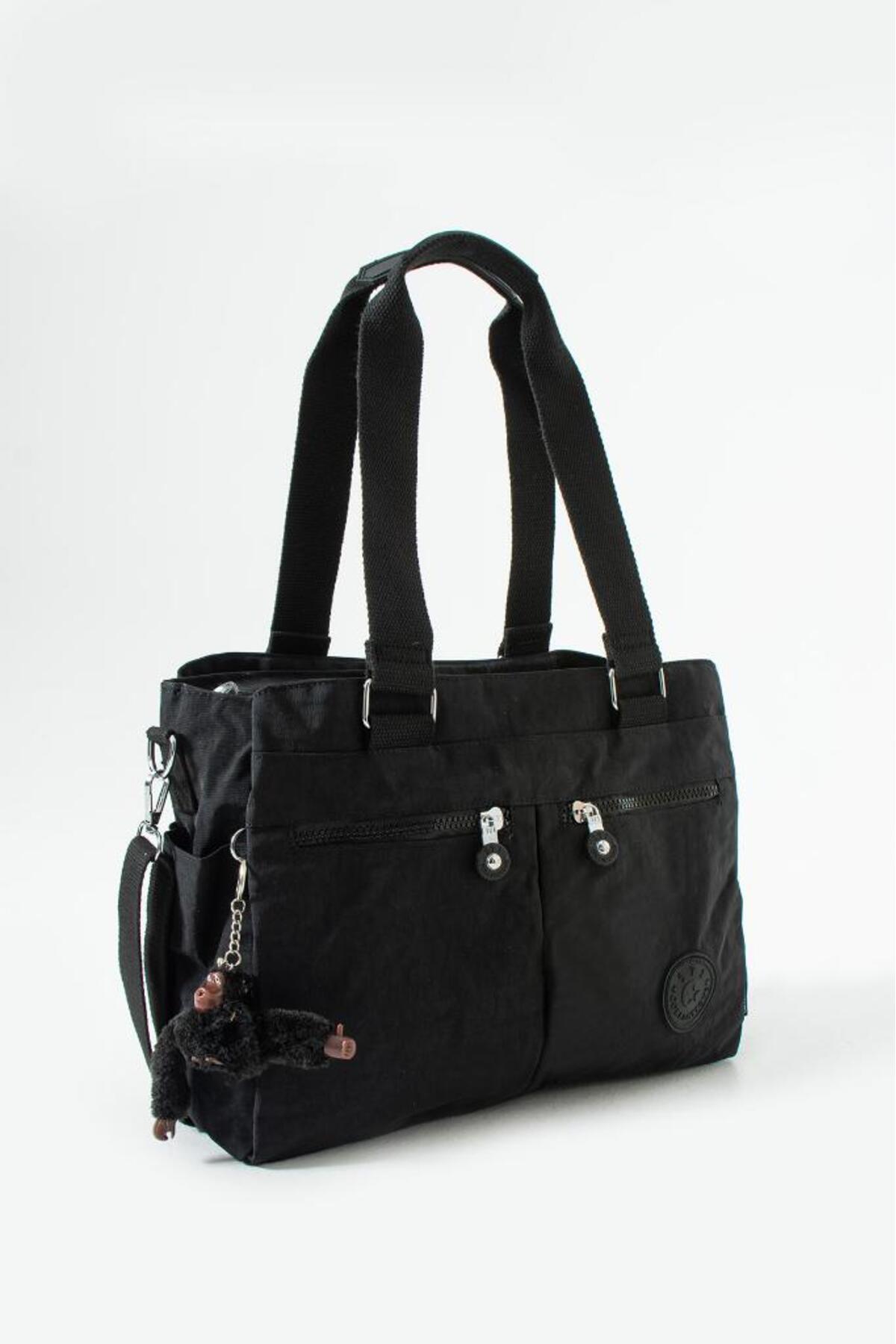 Baginn Klinkır Kadın Kol Çantası Çok Cepli Hafif Su İtici Kumaş Çapraz Askılı Omuz Çantası 32*26 Cm görsel 3