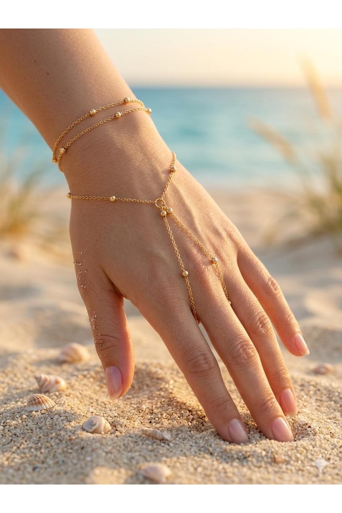 ELISEA  Gold Top Zincir Şahmeran