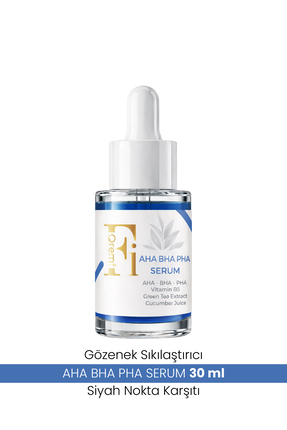 Qremfi Gözenek Sıkılaştırıcı | Siyah Nokta Karşıtı | AHA + BHA+PHA Serum 30 ml