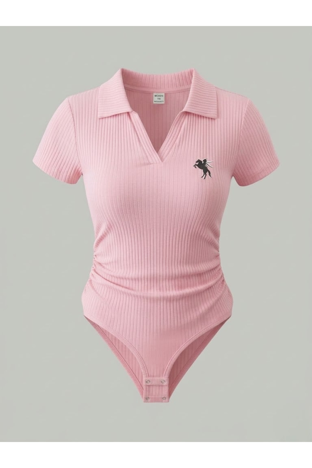 Gofeel  Polo Yaka Fitilli Likralı Premium Zıbın