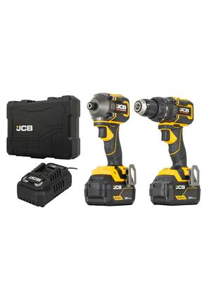Jcb Kömürsüz Darbeli Matkap (75 Nm) + Kömürsüz Darbeli Vidalama (230 Nm) 18V ...