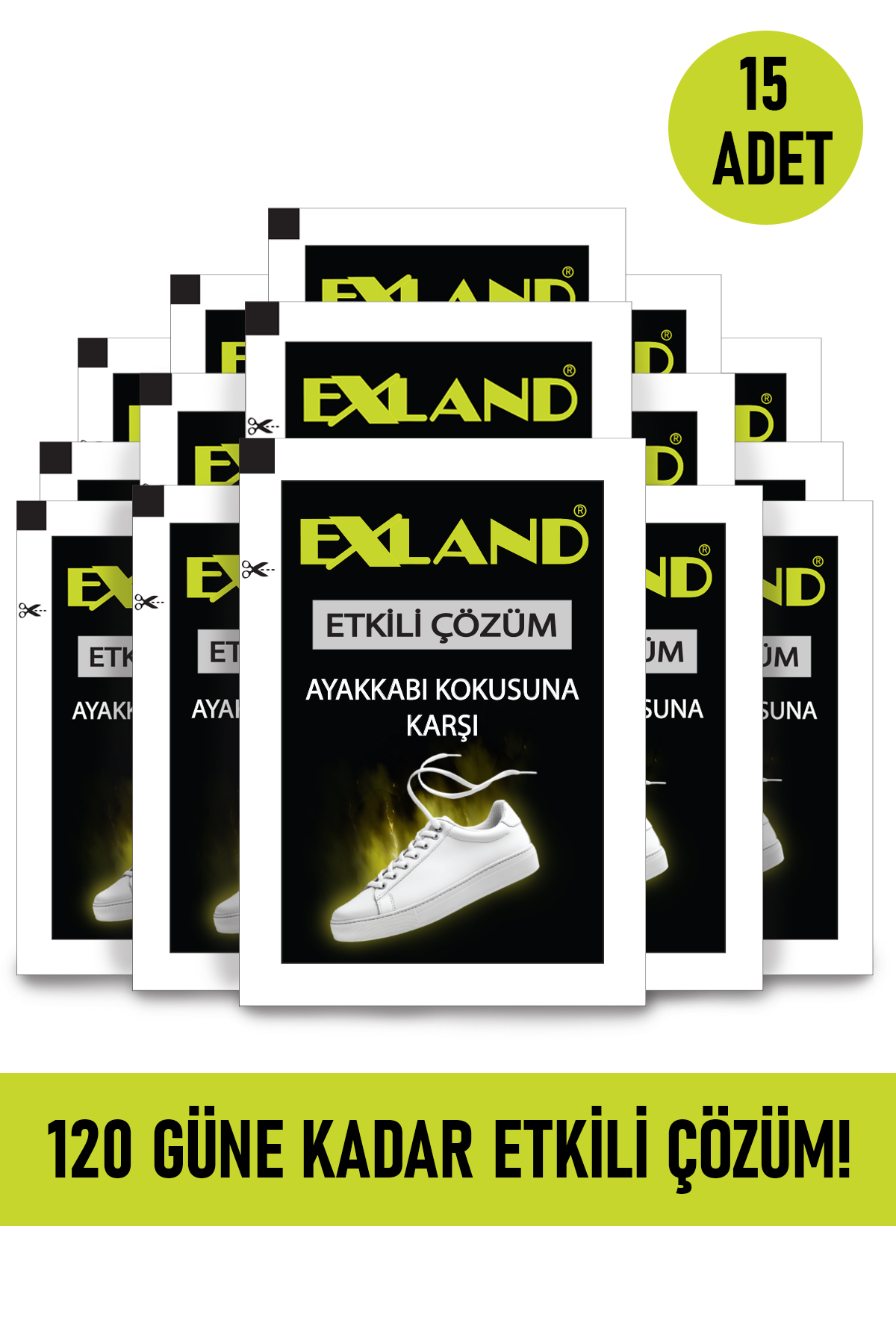 پودر بوگیر کفش Exland بسته ۱۵ عددی