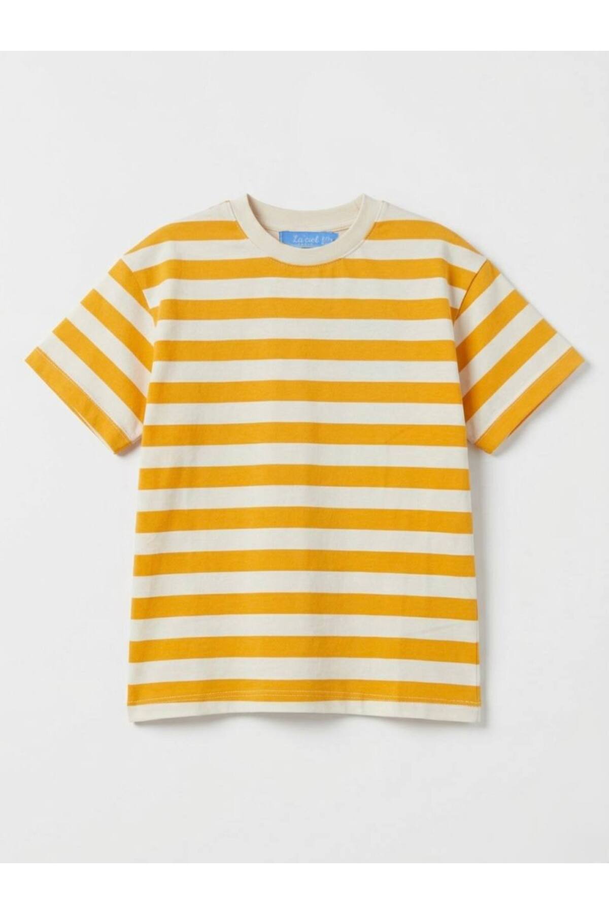 Keten Şort Tshirt Takım - Sarı