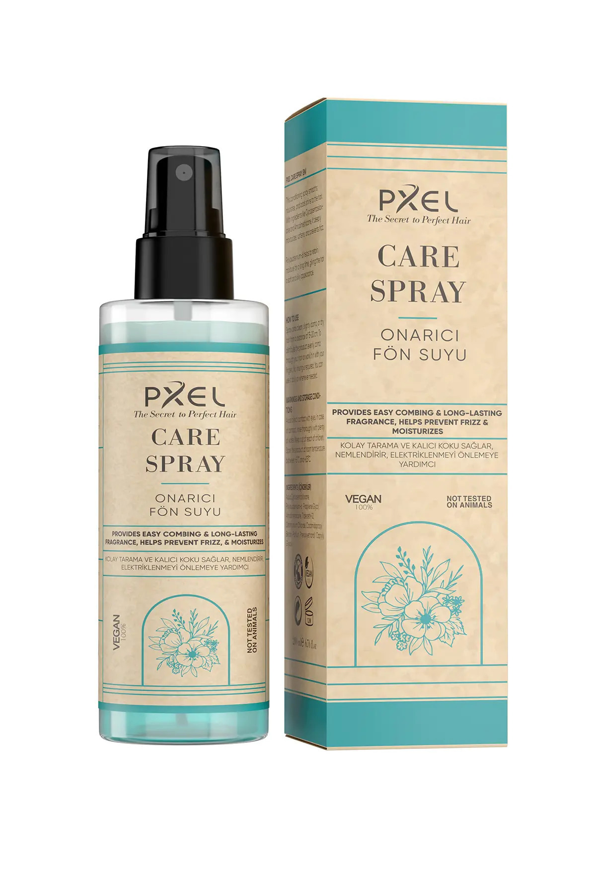 Çift Fazlı Isı Koruyucu Onarıcı Fön Suyu 200 ML | Vegan, Durulanmayan Saç Bakım Spreyi — 8684777707038 — تصویر 4 از 5