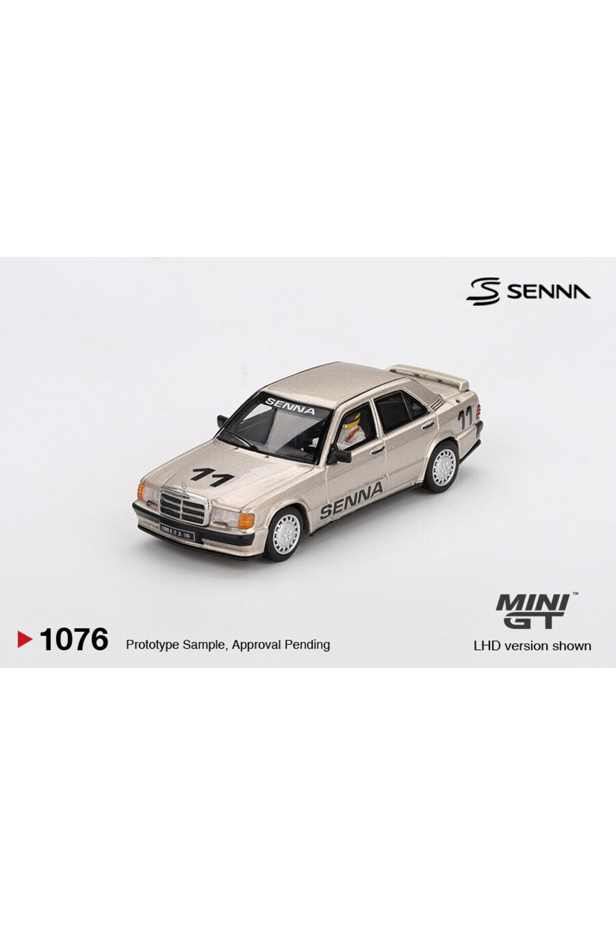 HOT WHEELS Mini GT 1:64 Mercedes-Benz 190E 2.3-16 #11 Ayrton Senna