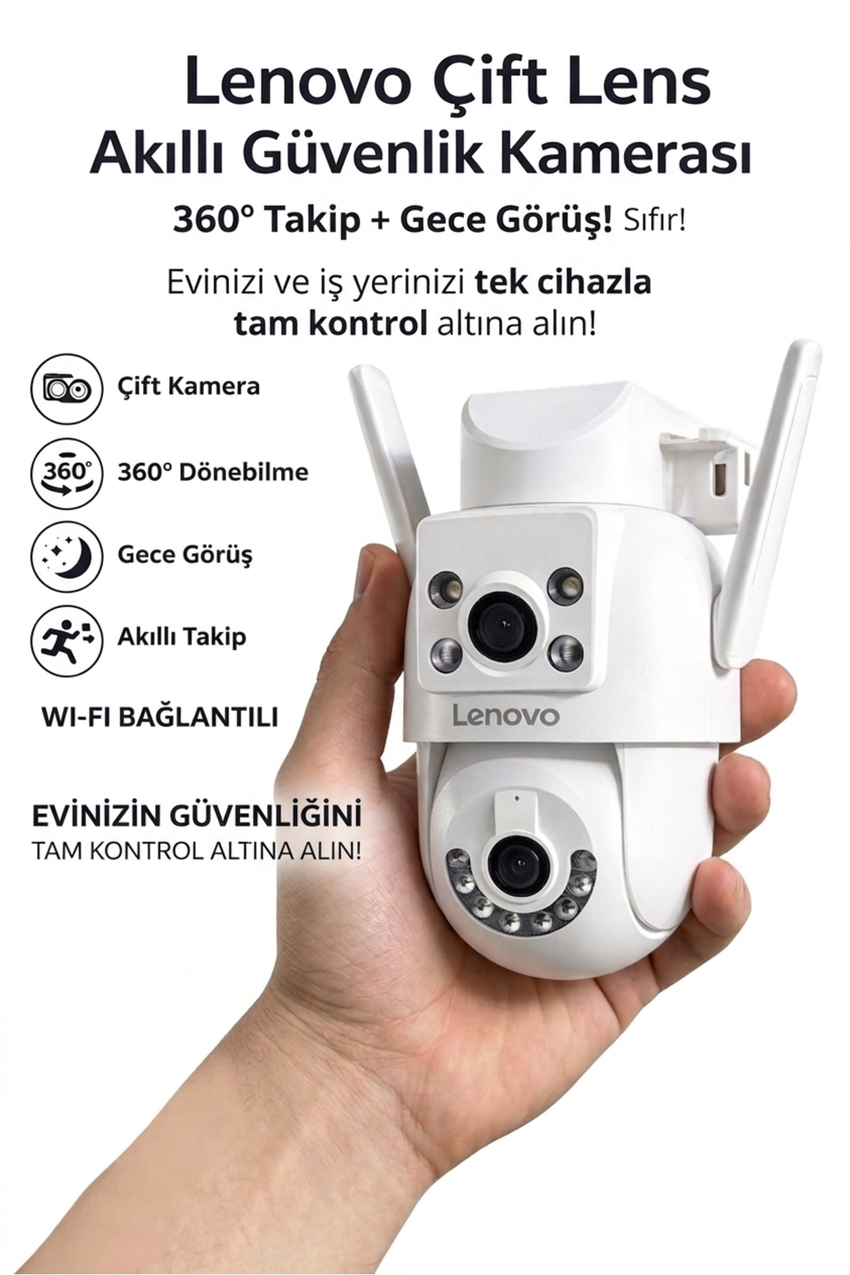 LENOVO 3+3 mp wifi kamera