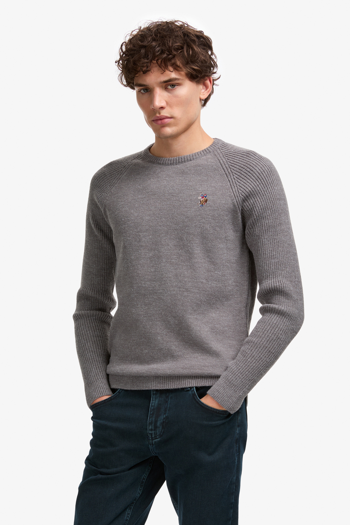 پلیور و بافتمردانهU.S. Polo Assn.خاکستری