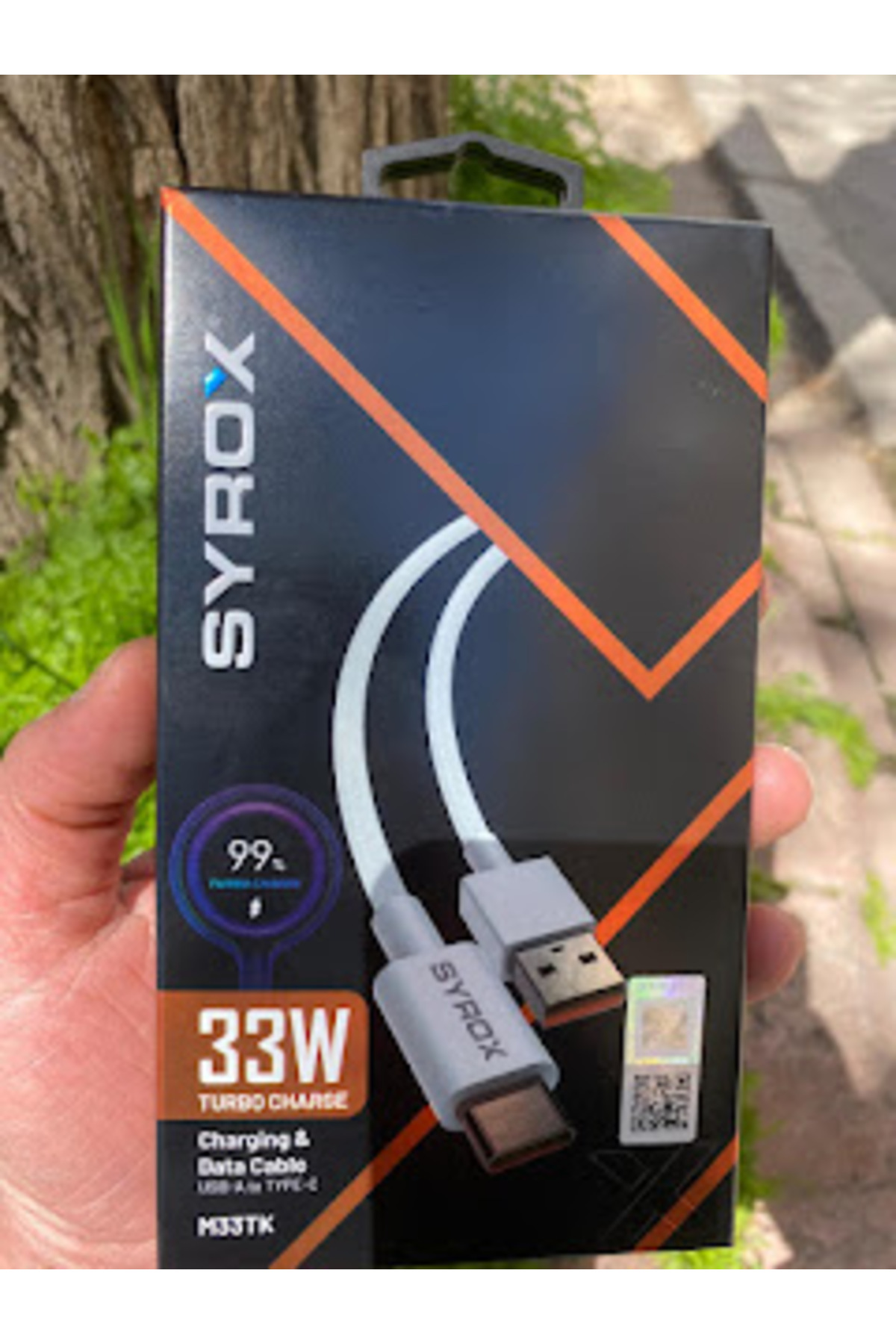 Syrox Realme 10 Pro Uyumlu 33w watt hızlı turbo şarj kablosu Yerli