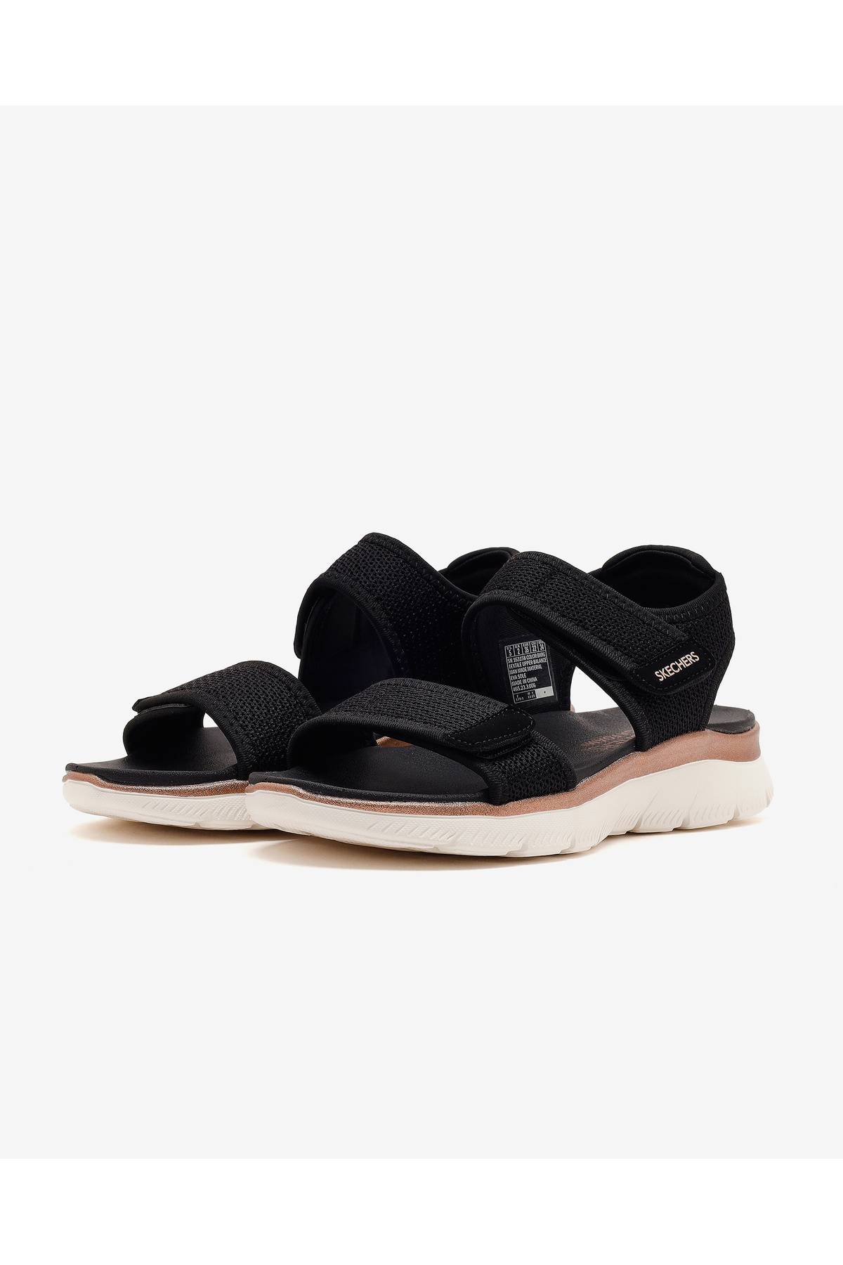 SKECHERS SUMMITS Kadın Siyah / Pembe Altin Sandalet 163158 BKRG görsel 3