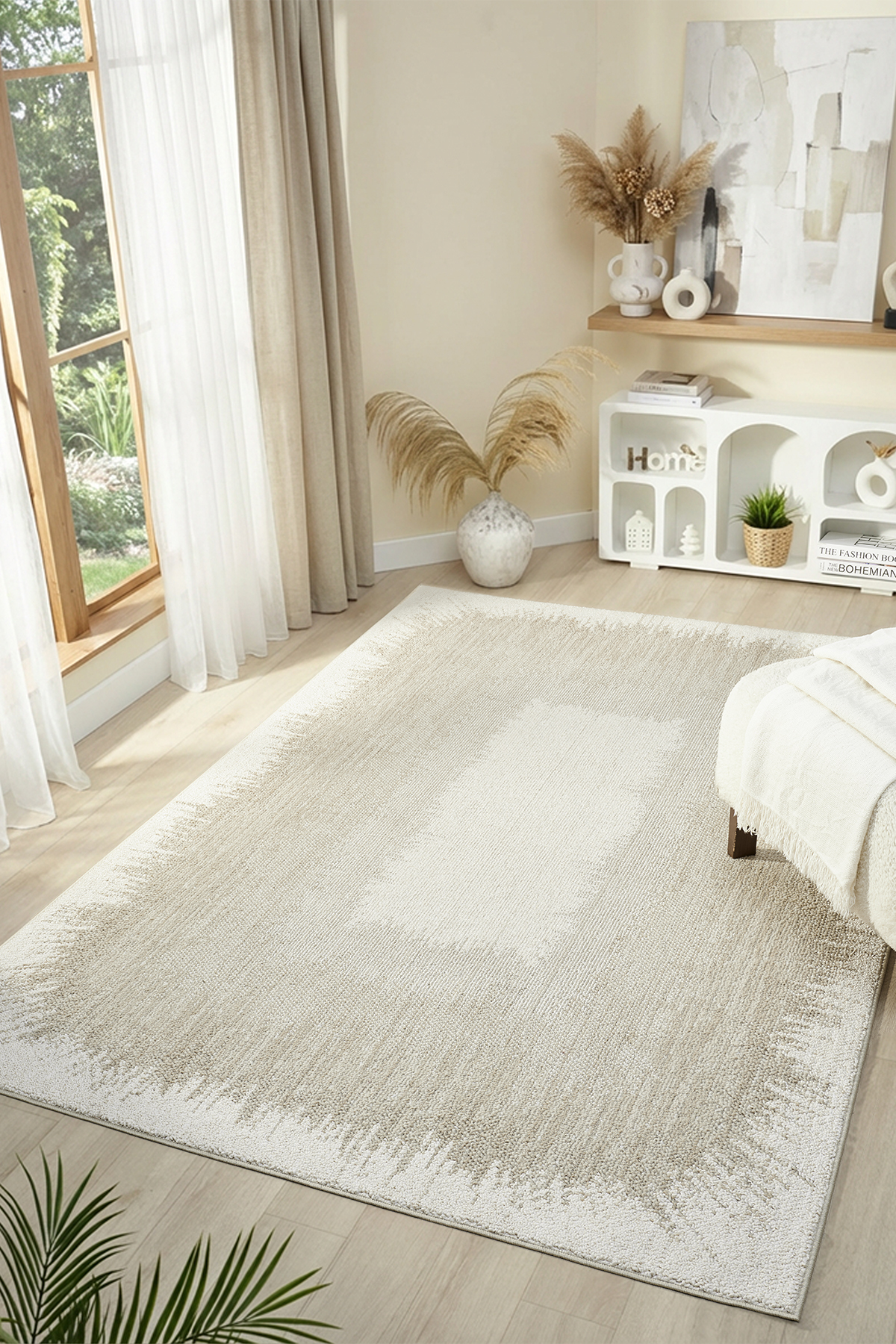 Wool Series Curly soft textured Scandinavian woven carpet