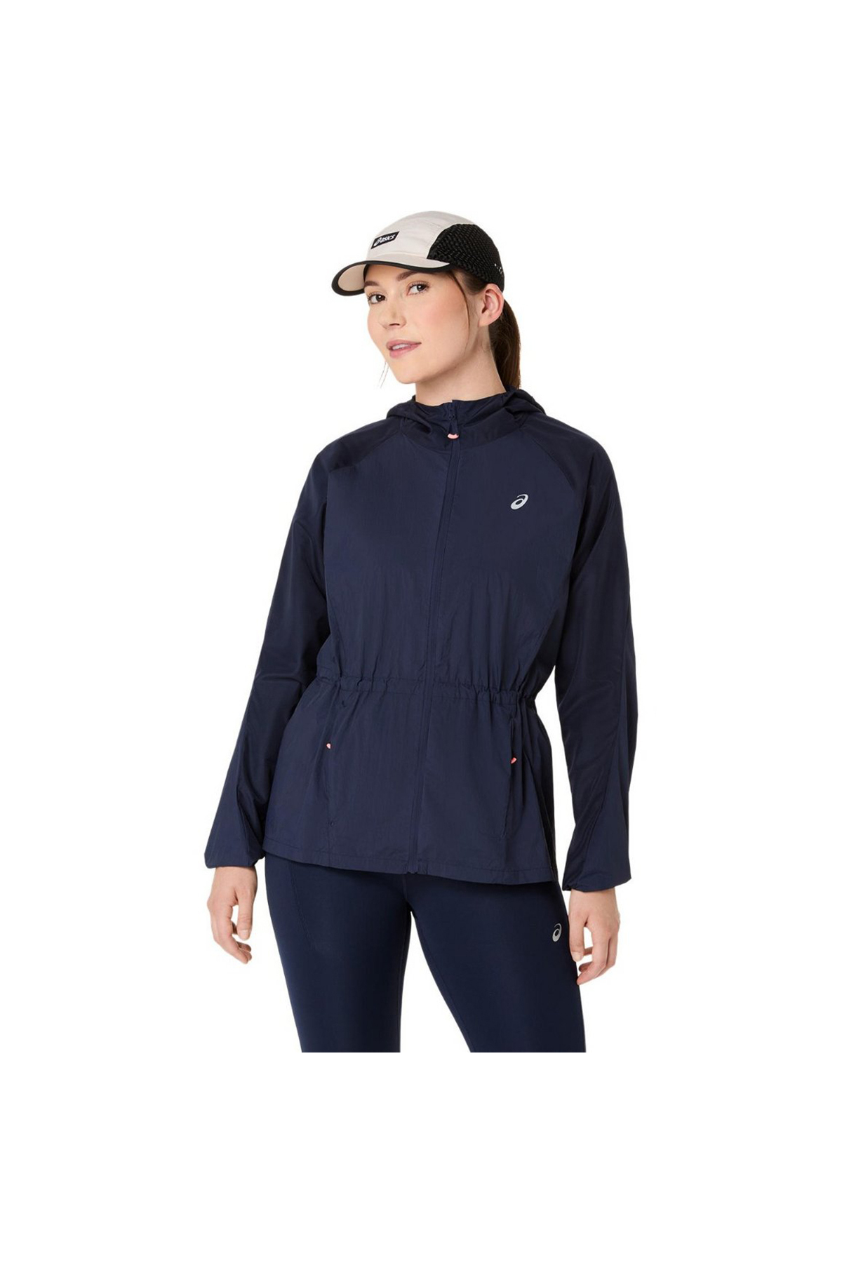 Asics Road Packable Kadın Lacivert Koşu Ceket 2012D076-400
