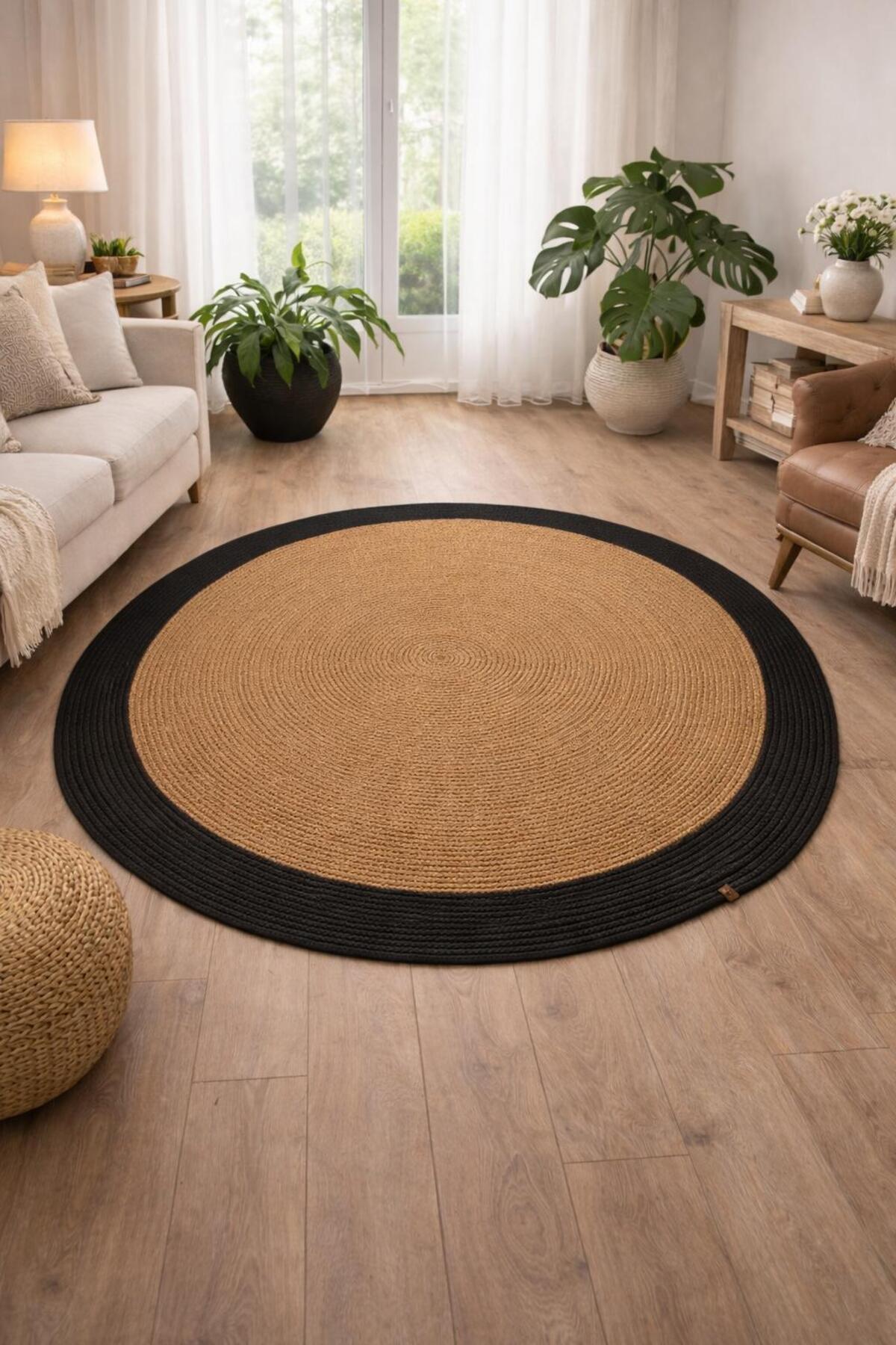 Jute Rug Wicker Door Front Bathroom Kitchen Living Room Mat Modern Gift