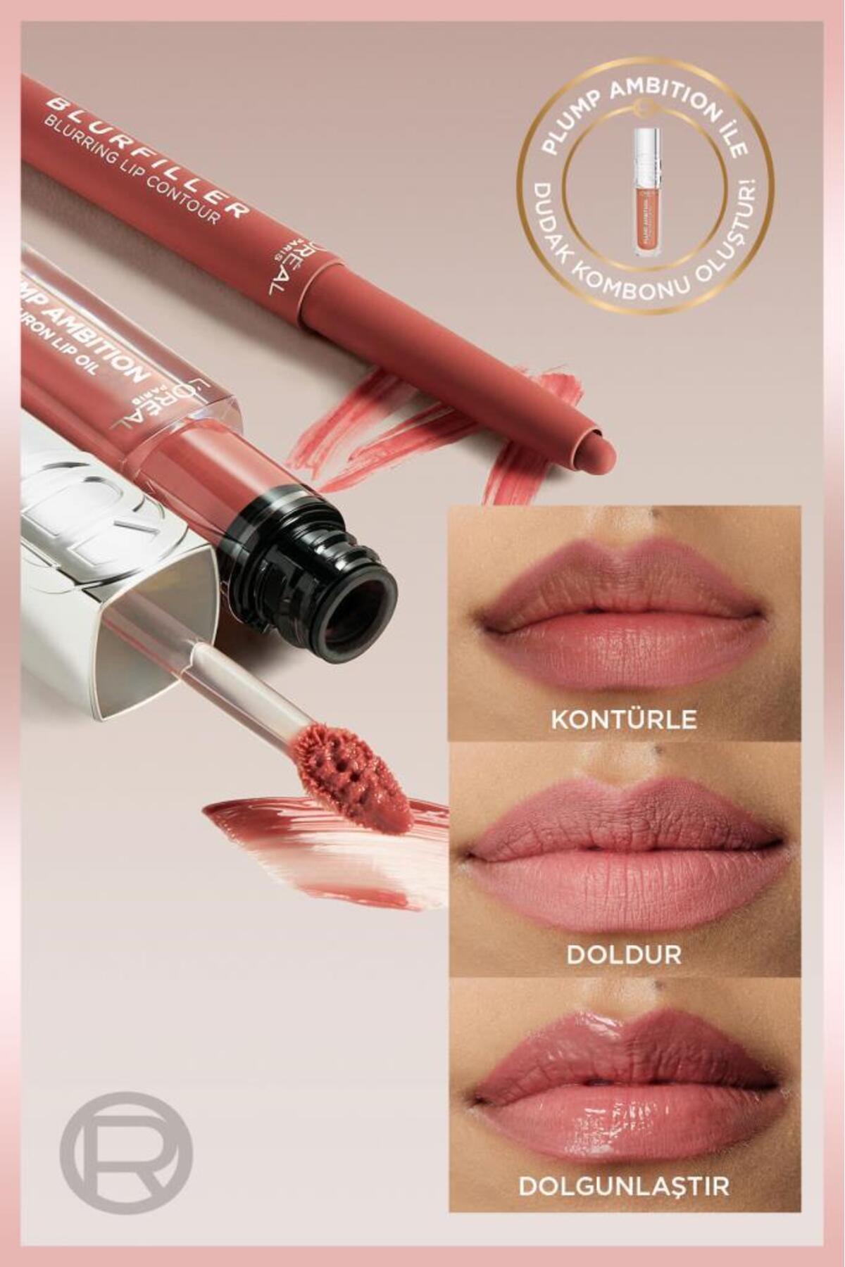 Blurfiller Lip Contour Pencil - 530 Bordeaux Bisous — زرشکی BLURFILLERDUDAKLM — تصویر 6 از 7