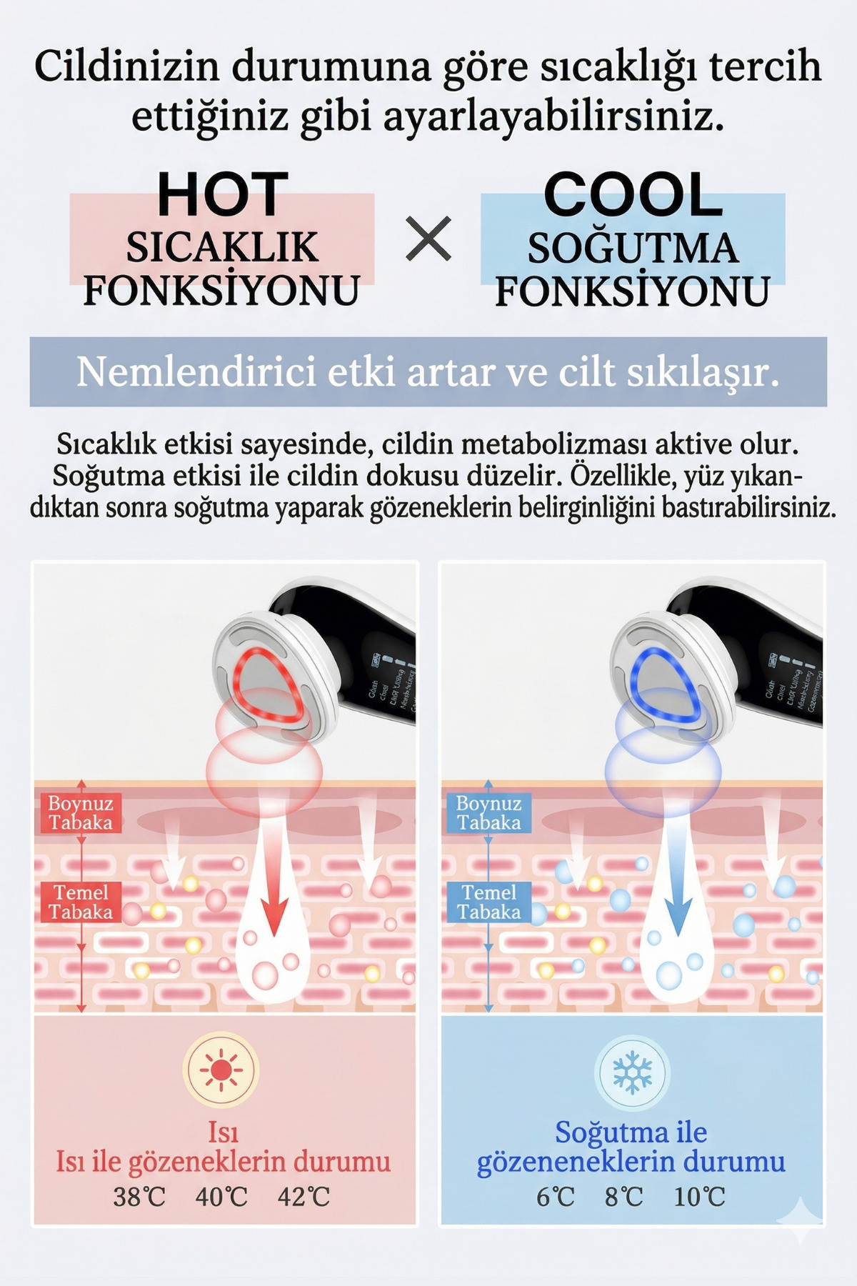 RF EMS Cilt Sıkılaştırma Yüz Germe Lifting Radyo Frekans Cilt Bakım Cihazı — سفید D818 — تصویر 6 از 8