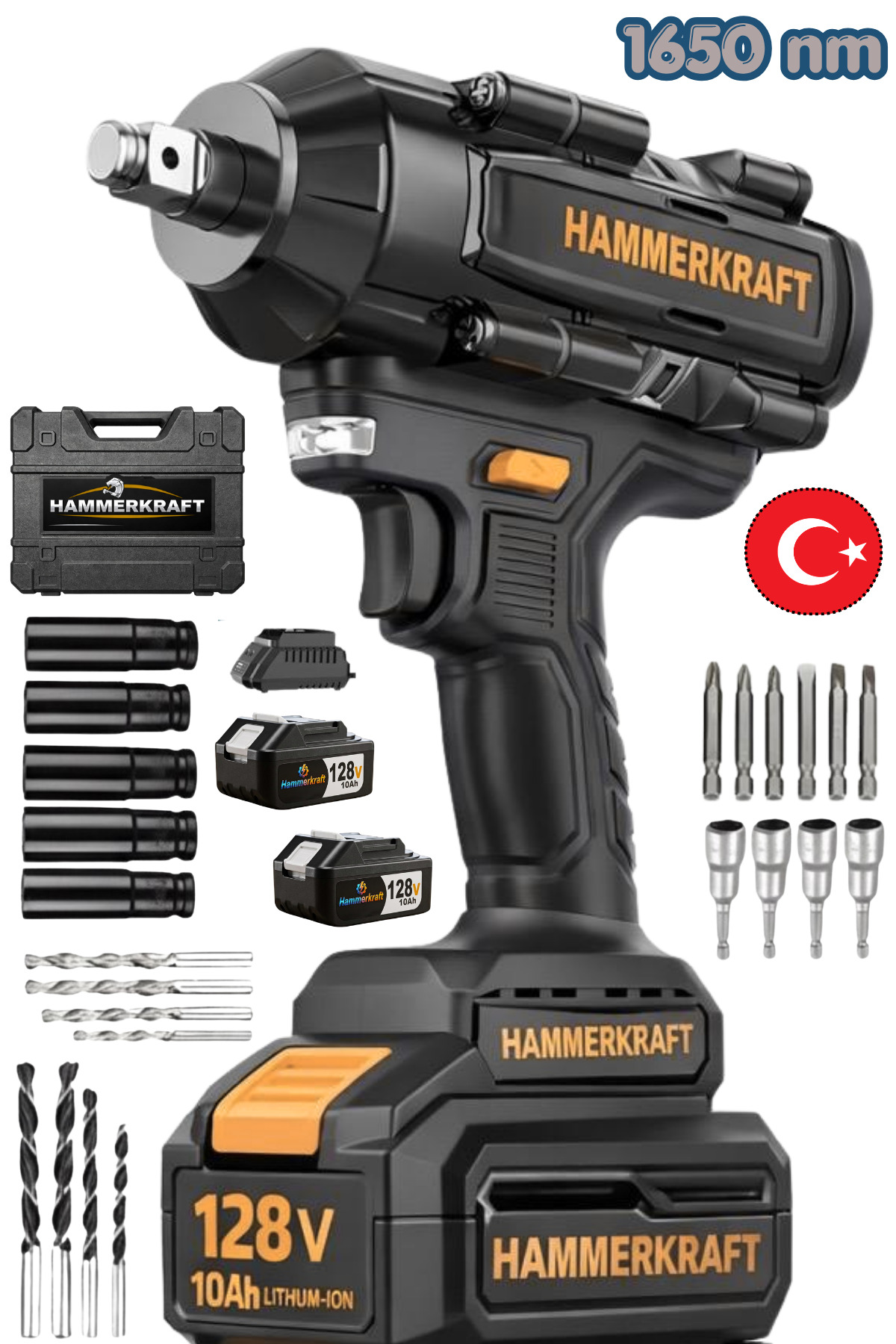 森*煌様 HAMMER SPECIAL EFFECT 15P HAMMERKRAFT BLACK SERİ PROFOSYONEL 1650NM DARBELİ YÜKSEK TORKLU 15