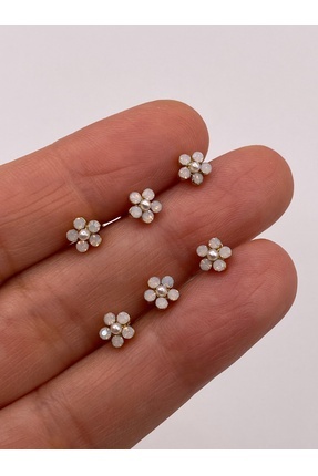 kurukafagift Papatya Çelik Piercing 8 mm Sarı Renk Tek ADET