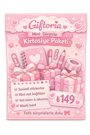 hediye Mini süpriz kırtasiye paketi