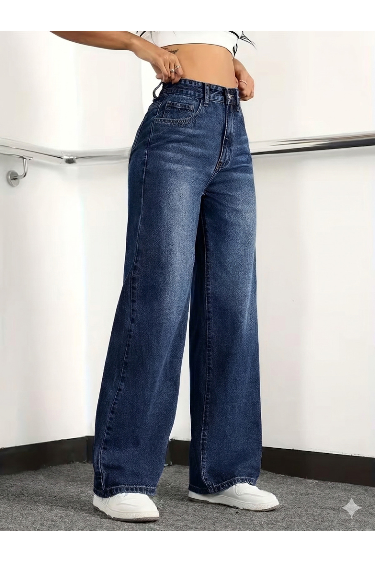 Melody Adel Women's Jeans Wide Leg Super Comfortable High Waist Loose Leg Jean Palazzo Jeans