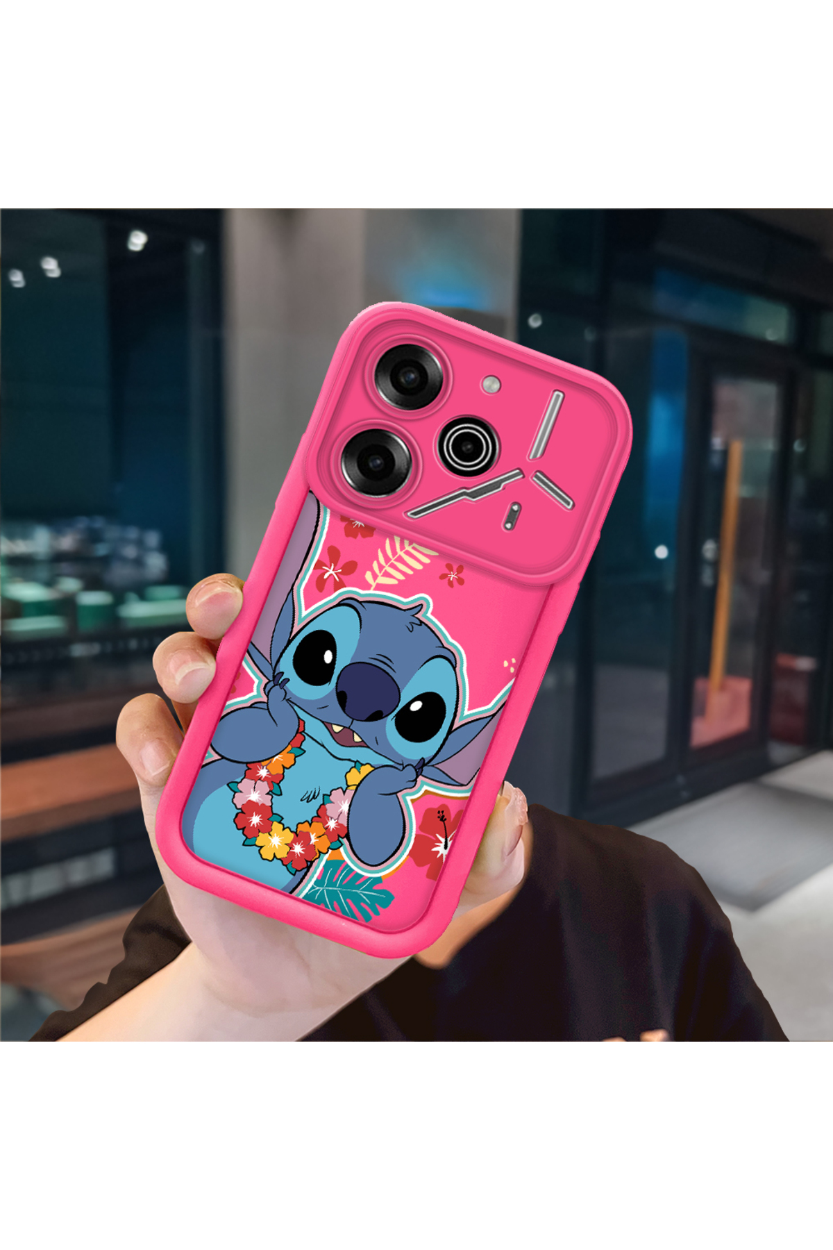 Tecno Pova 6/Pova 6 Pro Compatible Pink Red Silicone Case Shockproof Camera Protection