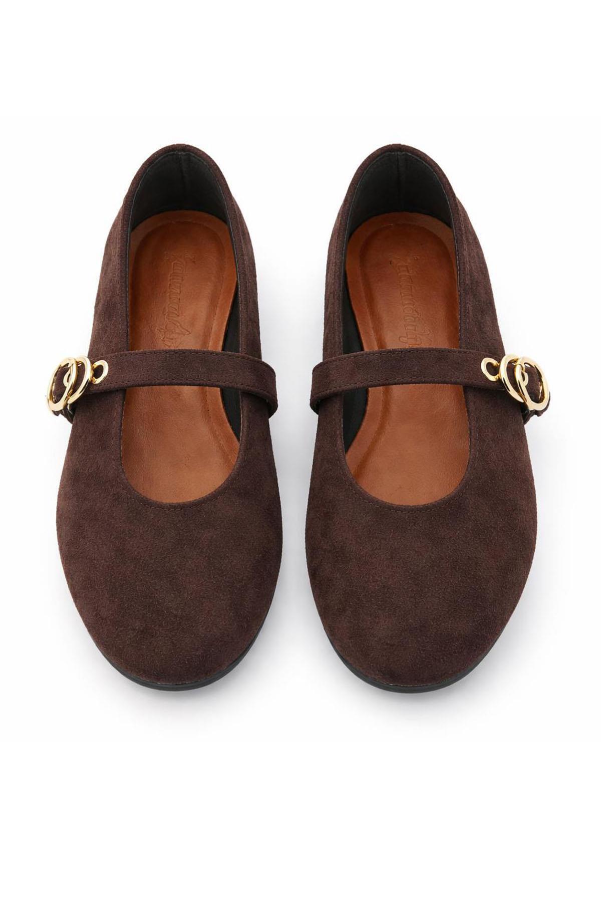 Bambi  Kahve Kadın Babet K01503728072 - Görsel 4