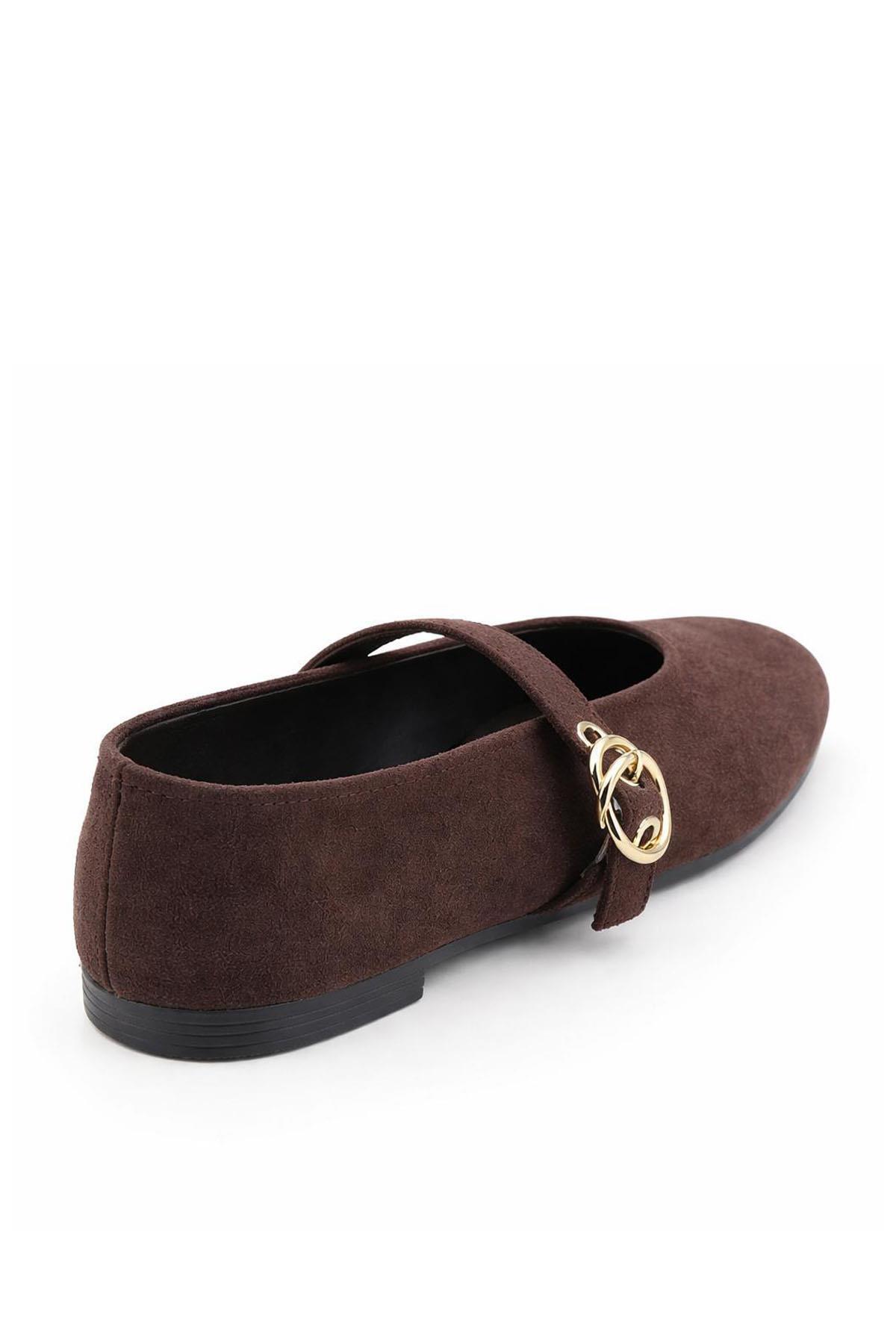 Bambi  Kahve Kadın Babet K01503728072 - Görsel 3